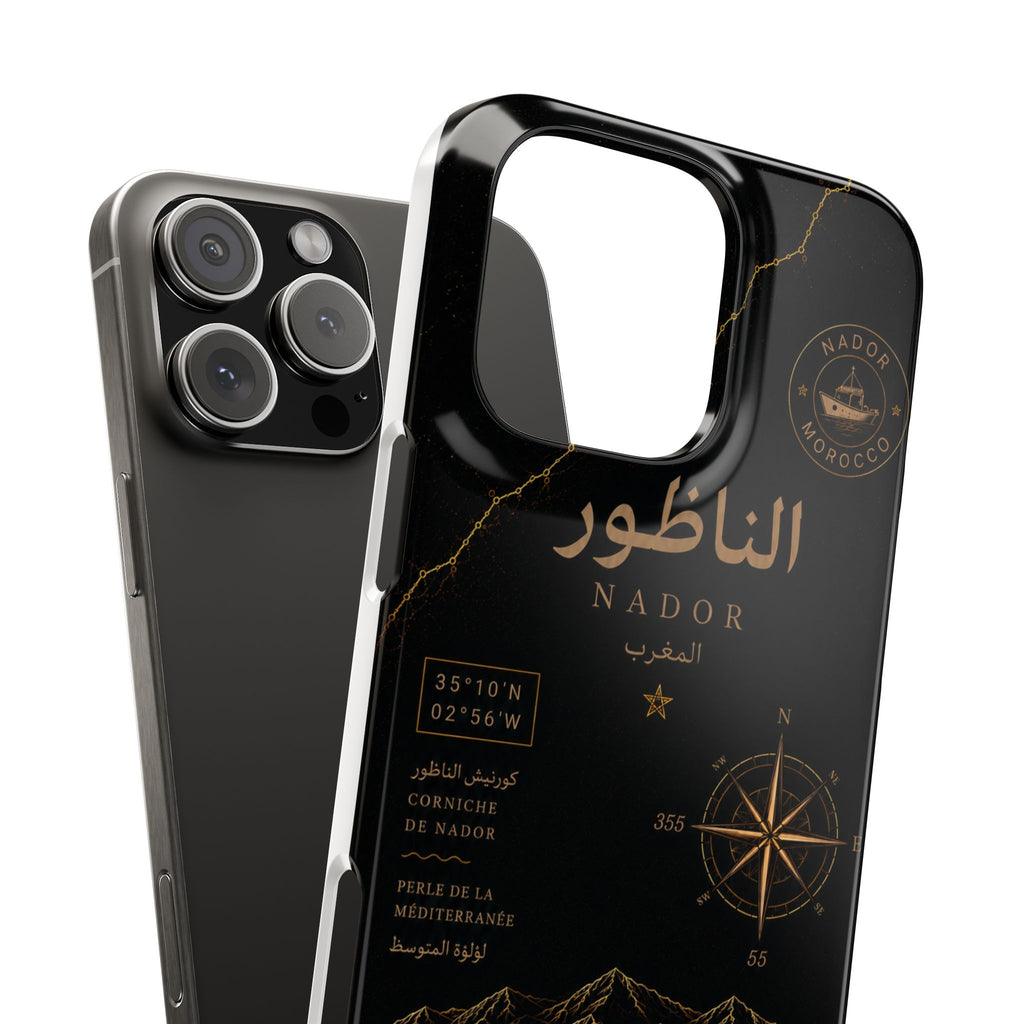 Coque Nador — Marbre Noir & Or | ATLAS