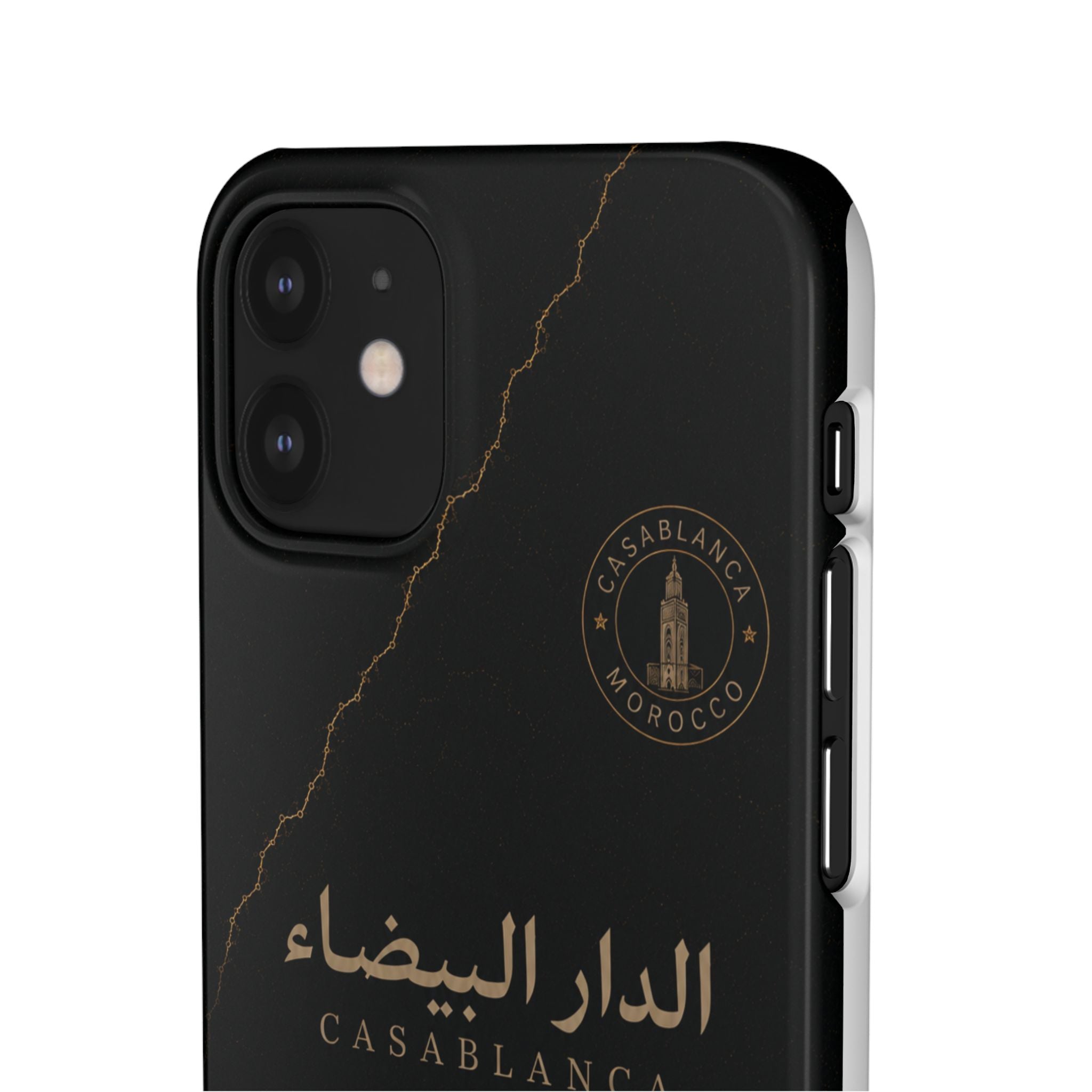 Coque Casablanca — Marbre Noir & Or | ATLAS