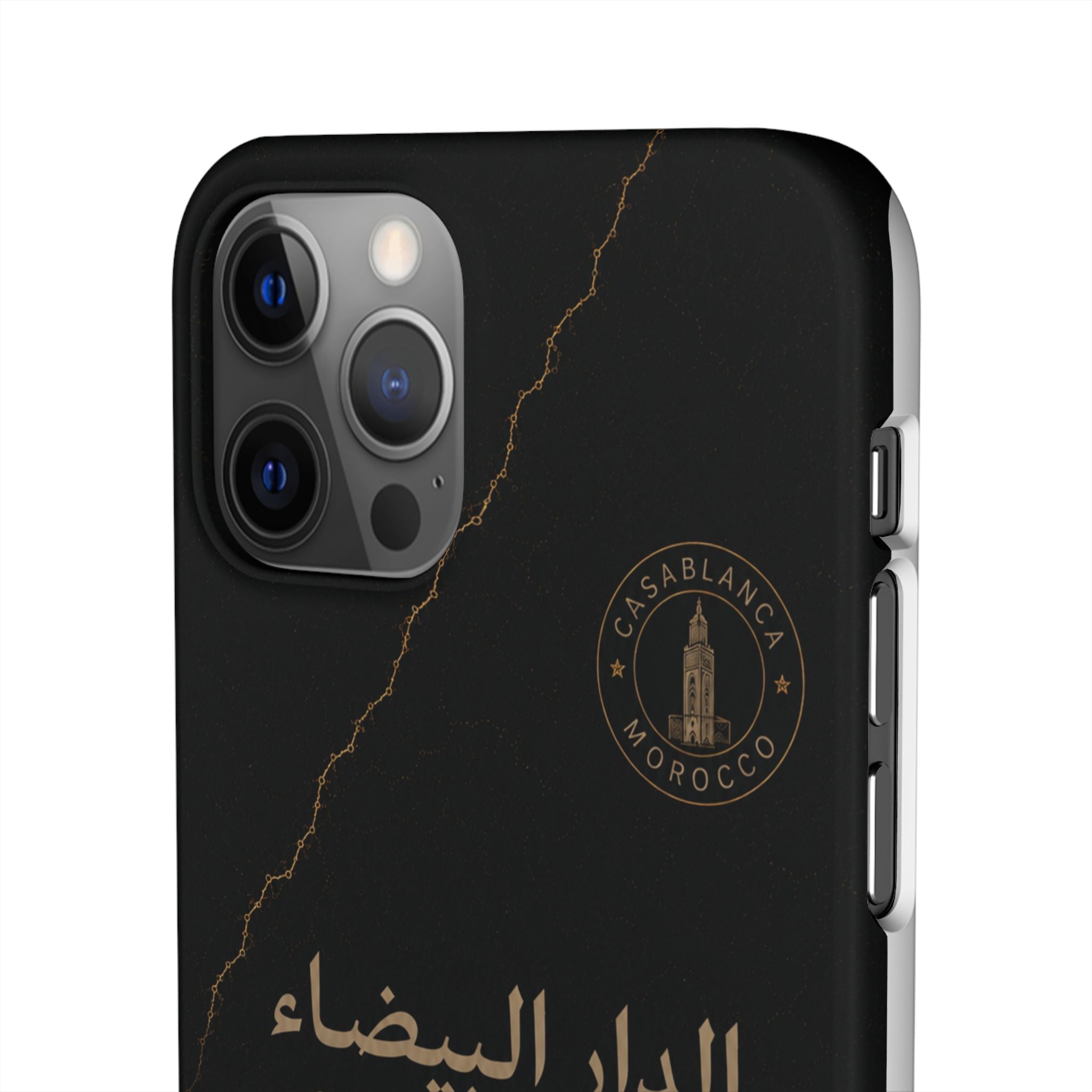 Coque Casablanca — Marbre Noir & Or | ATLAS