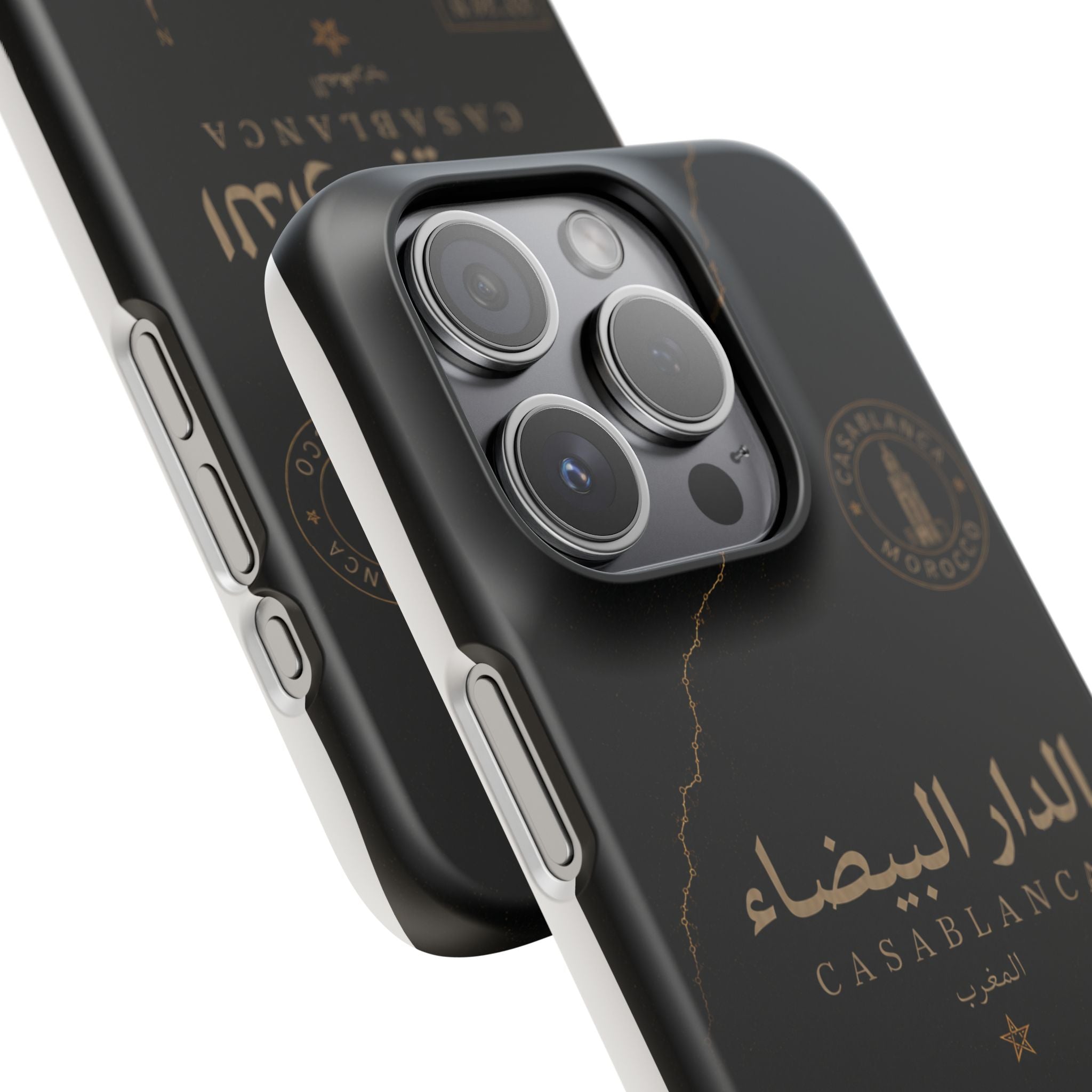 Coque Casablanca — Marbre Noir & Or | ATLAS