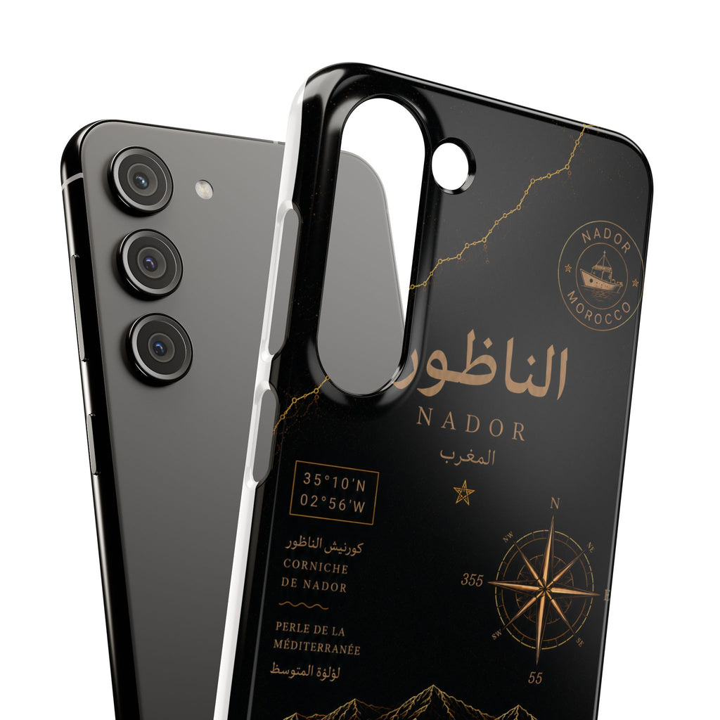 Coque Nador — Marbre Noir & Or | ATLAS