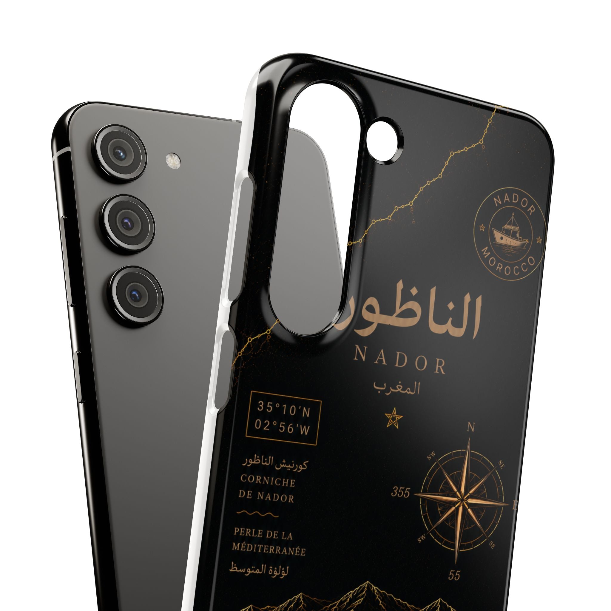 Coque Nador — Marbre Noir & Or | ATLAS