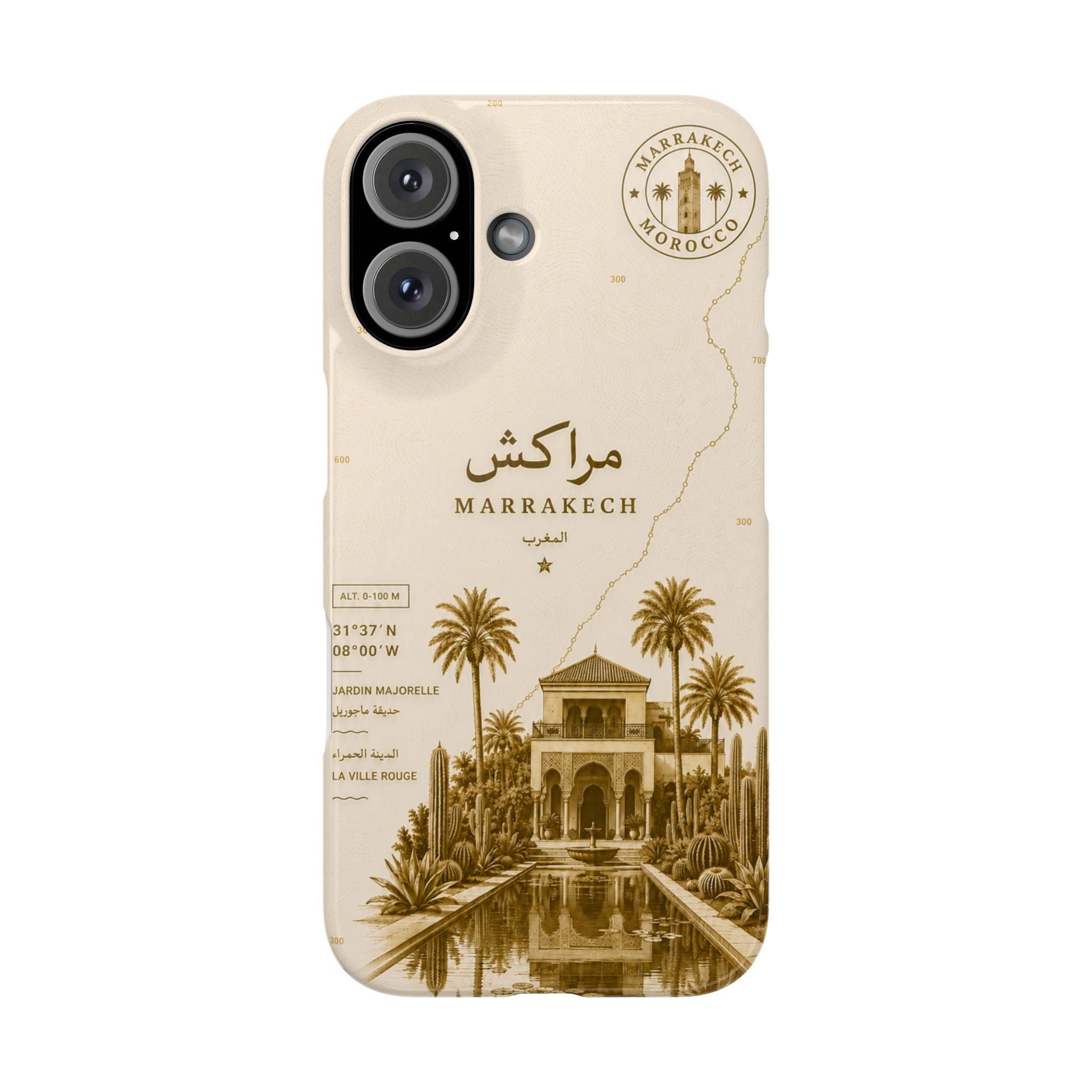 Coque Marrakech — Jardin Majorelle, Édition Sépia | ATLAS
