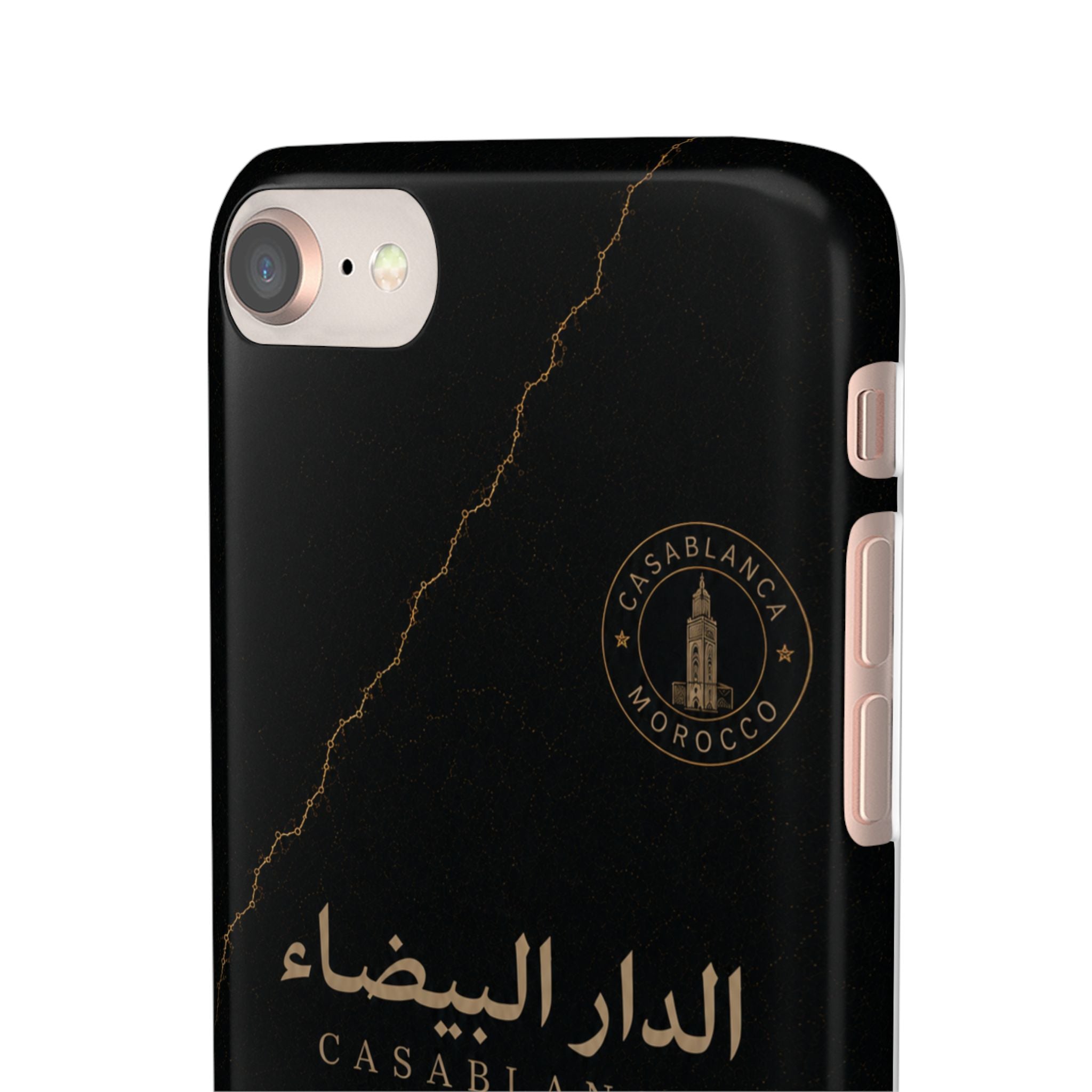 Coque Casablanca — Marbre Noir & Or | ATLAS