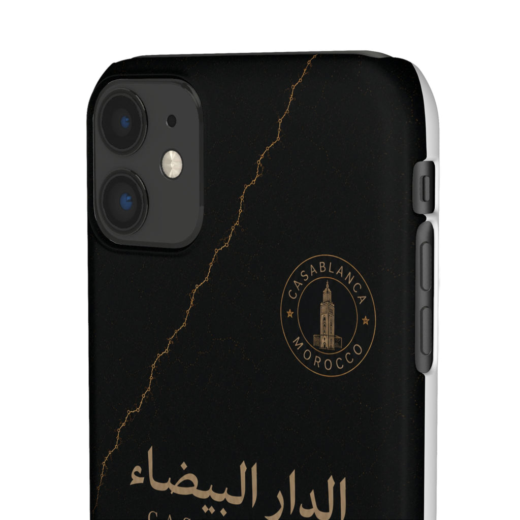 Coque Casablanca — Marbre Noir & Or | ATLAS