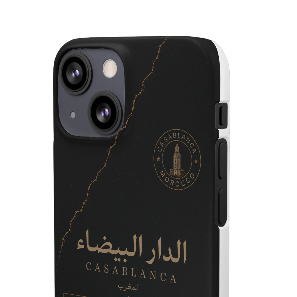 Coque Casablanca — Marbre Noir & Or | ATLAS