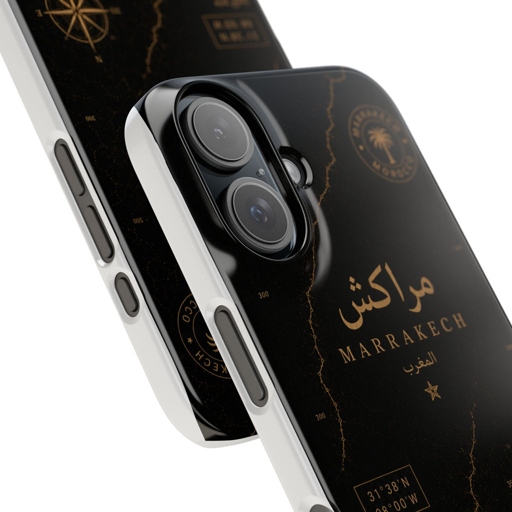 Coque Marrakech — Marbre Noir & Or | ATLAS