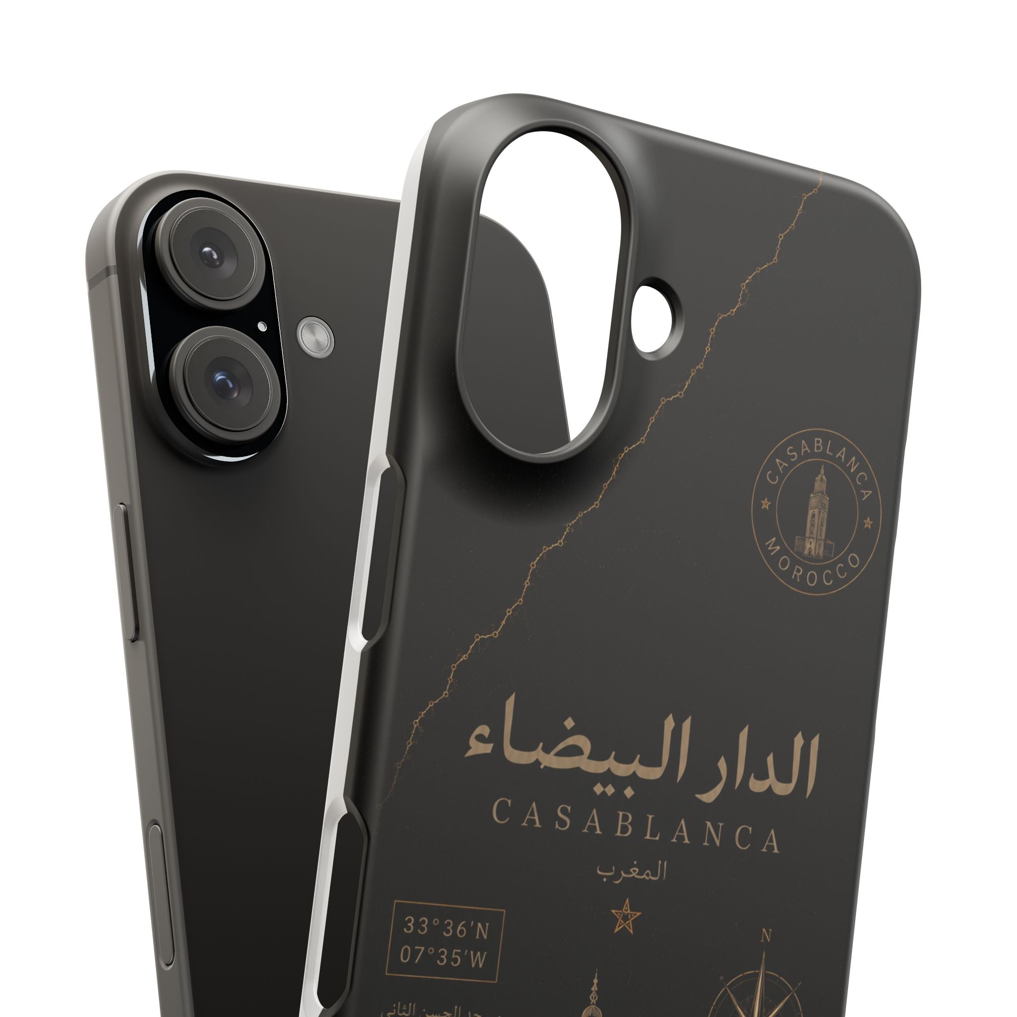 Coque Casablanca — Marbre Noir & Or | ATLAS