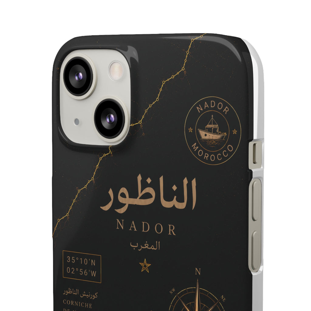 Coque Nador — Marbre Noir & Or | ATLAS