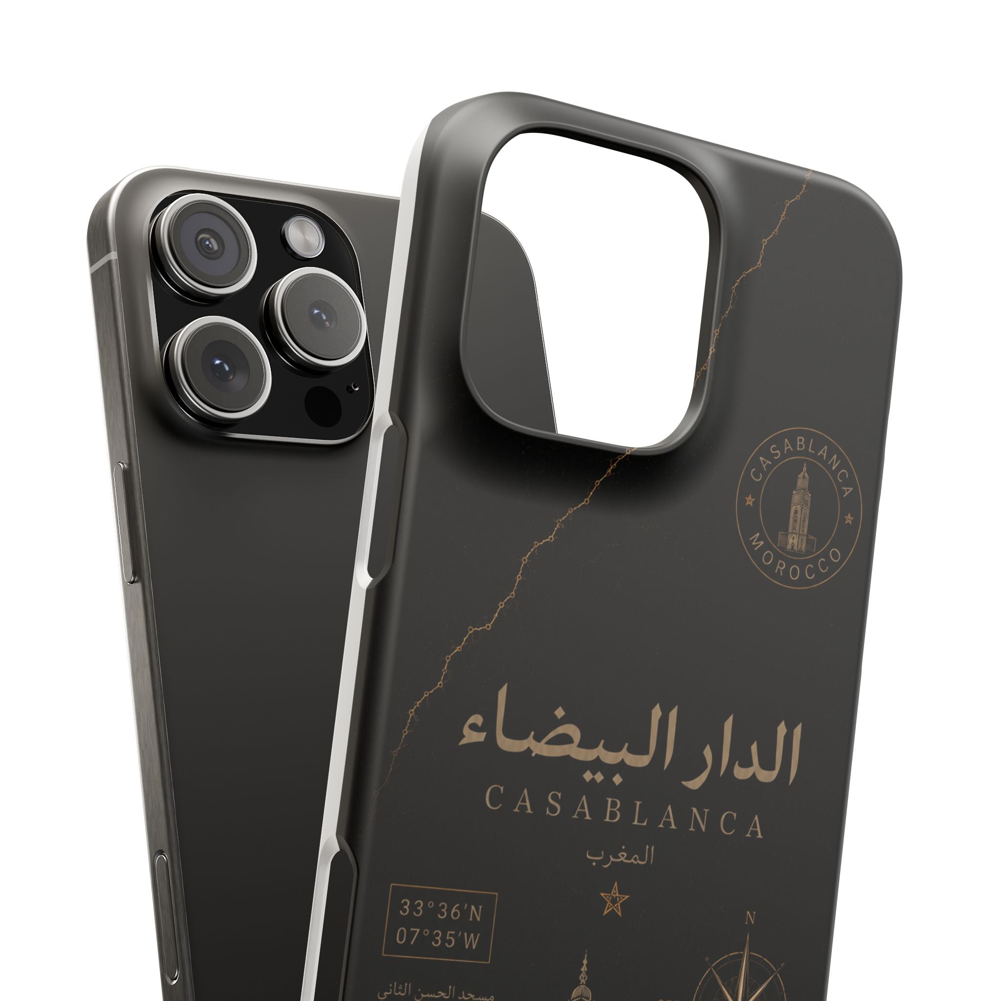 Coque Casablanca — Marbre Noir & Or | ATLAS