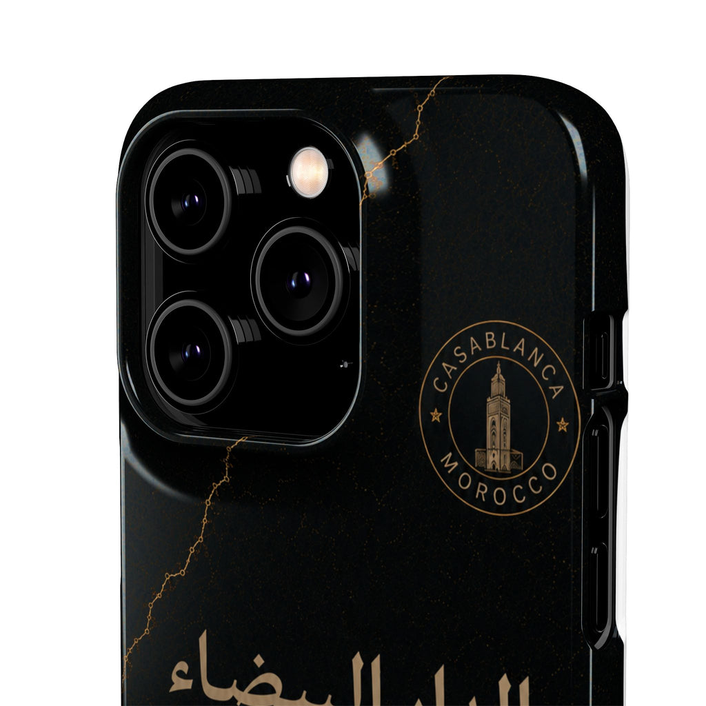 Coque Casablanca — Marbre Noir & Or | ATLAS
