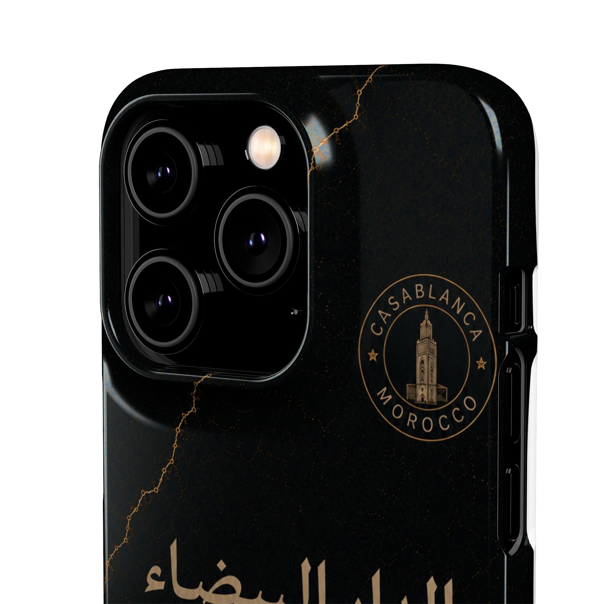 Coque Casablanca — Marbre Noir & Or | ATLAS