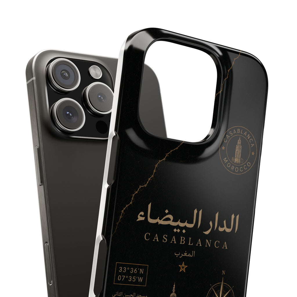 Coque Casablanca — Marbre Noir & Or | ATLAS