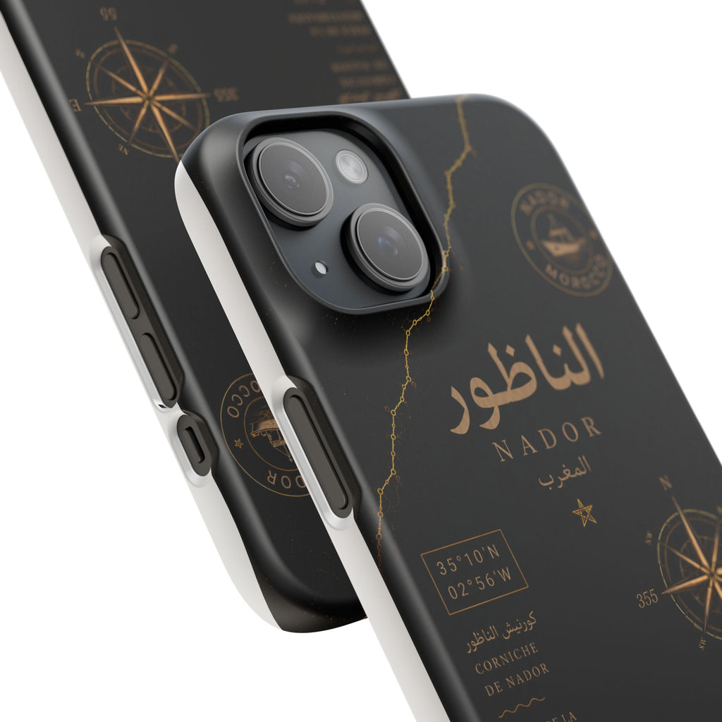 Coque Nador — Marbre Noir & Or | ATLAS