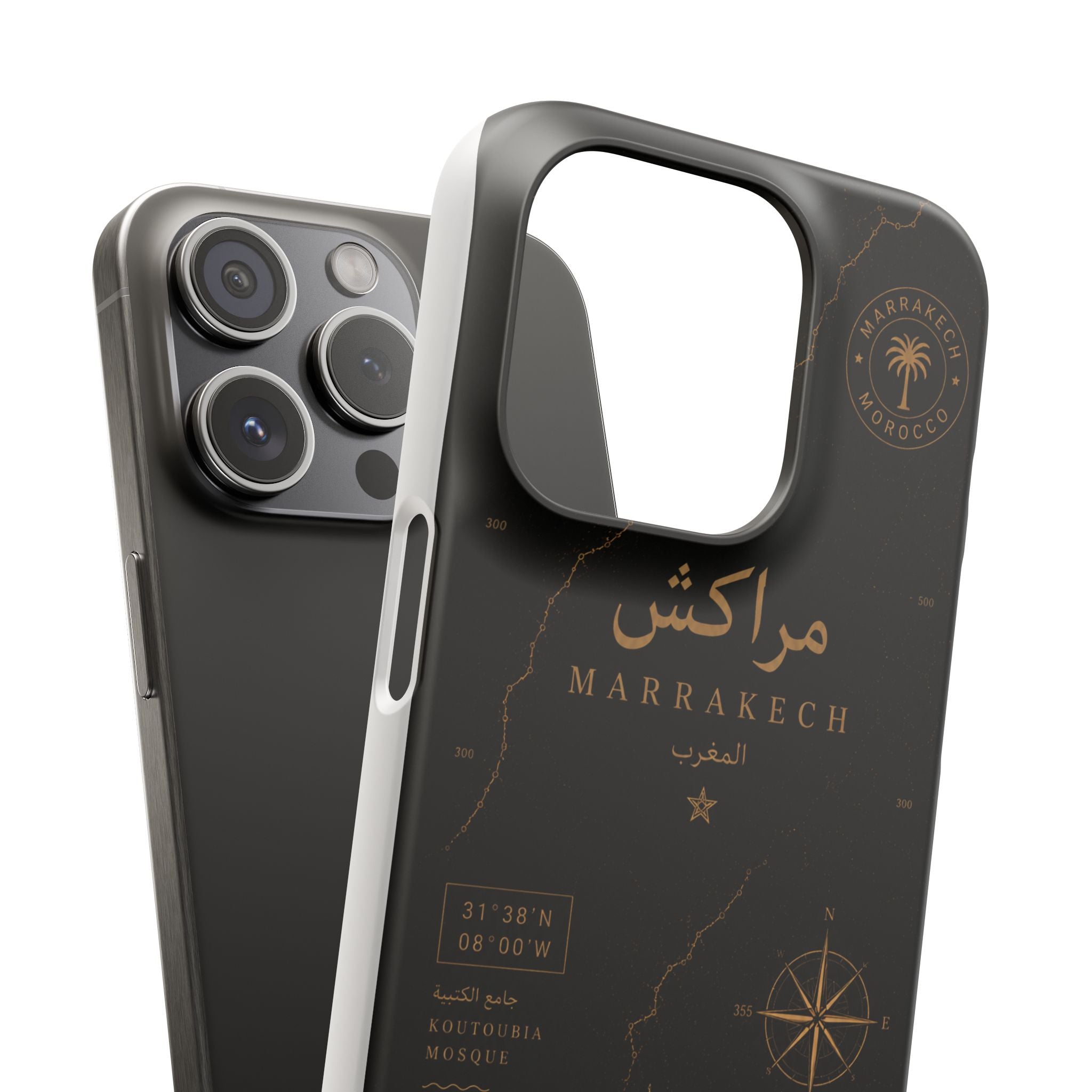Coque Marrakech — Marbre Noir & Or | ATLAS