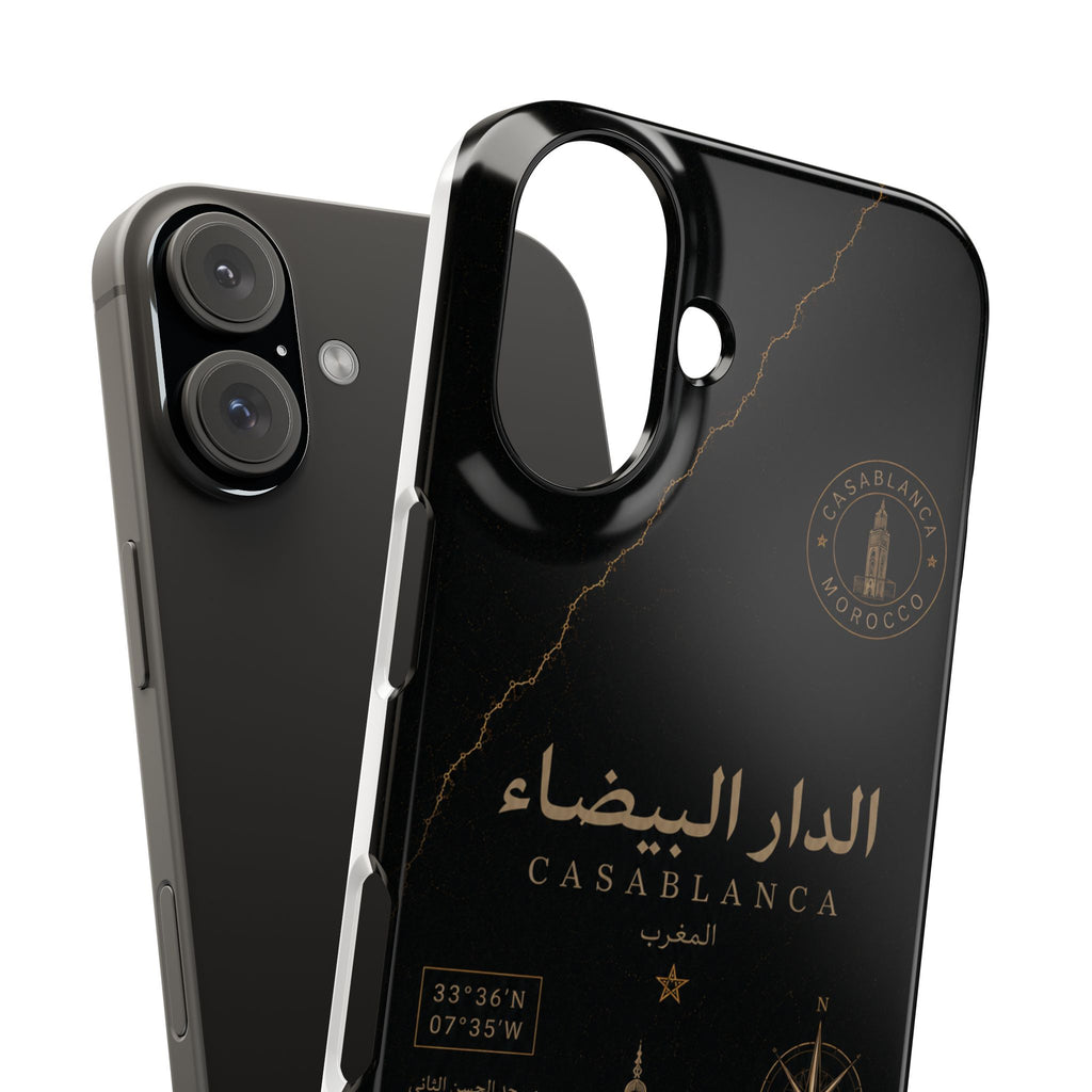 Coque Casablanca — Marbre Noir & Or | ATLAS