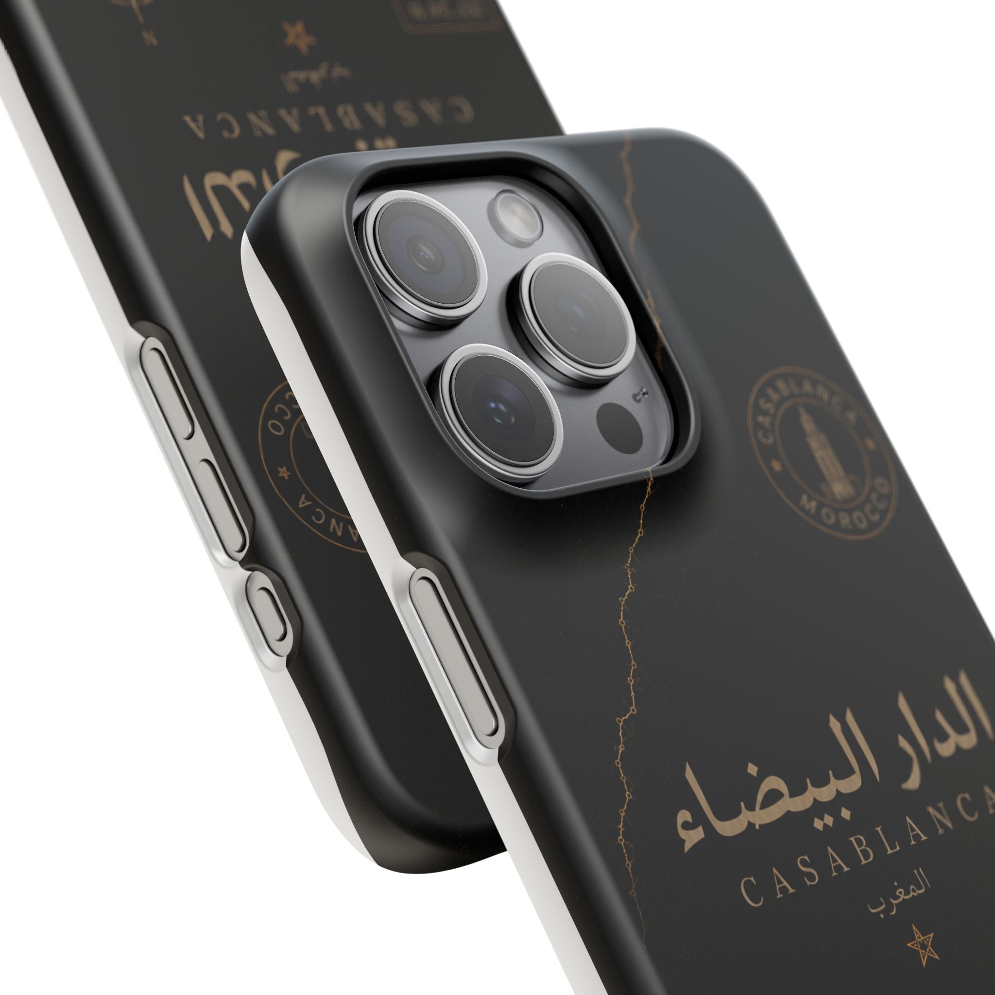 Coque Casablanca — Marbre Noir & Or | ATLAS