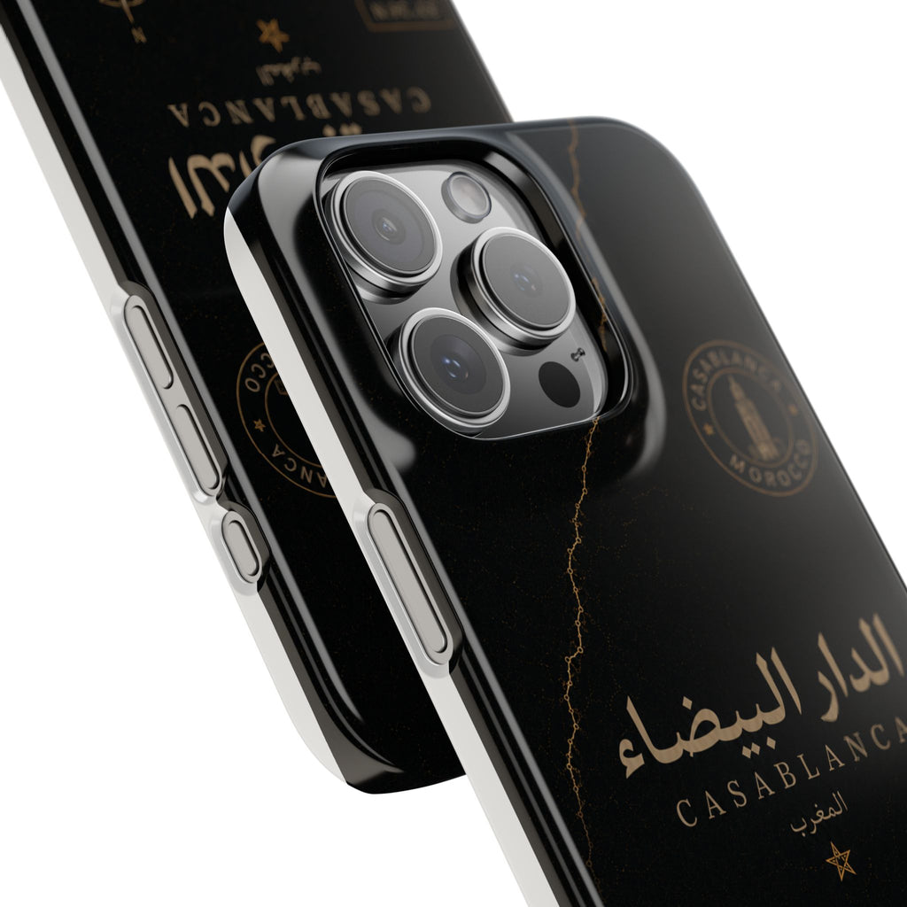 Coque Casablanca — Marbre Noir & Or | ATLAS
