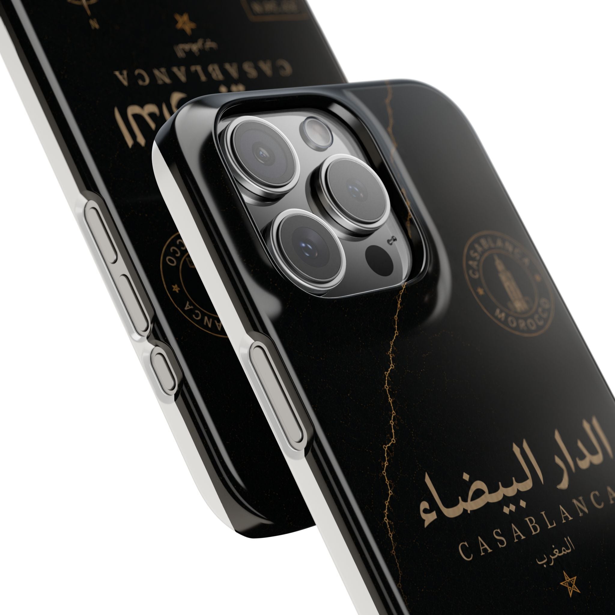 Coque Casablanca — Marbre Noir & Or | ATLAS