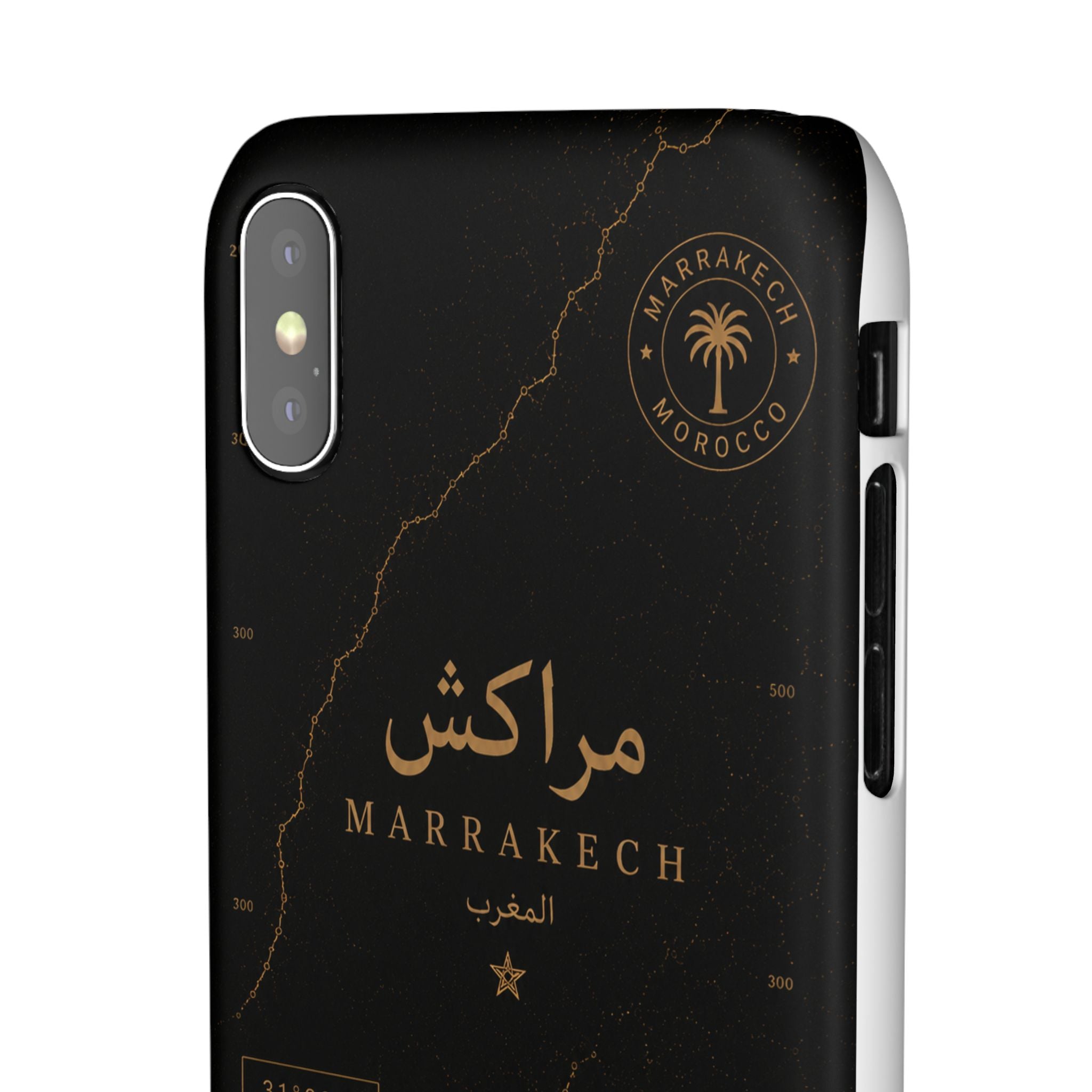 Coque Marrakech — Marbre Noir & Or | ATLAS
