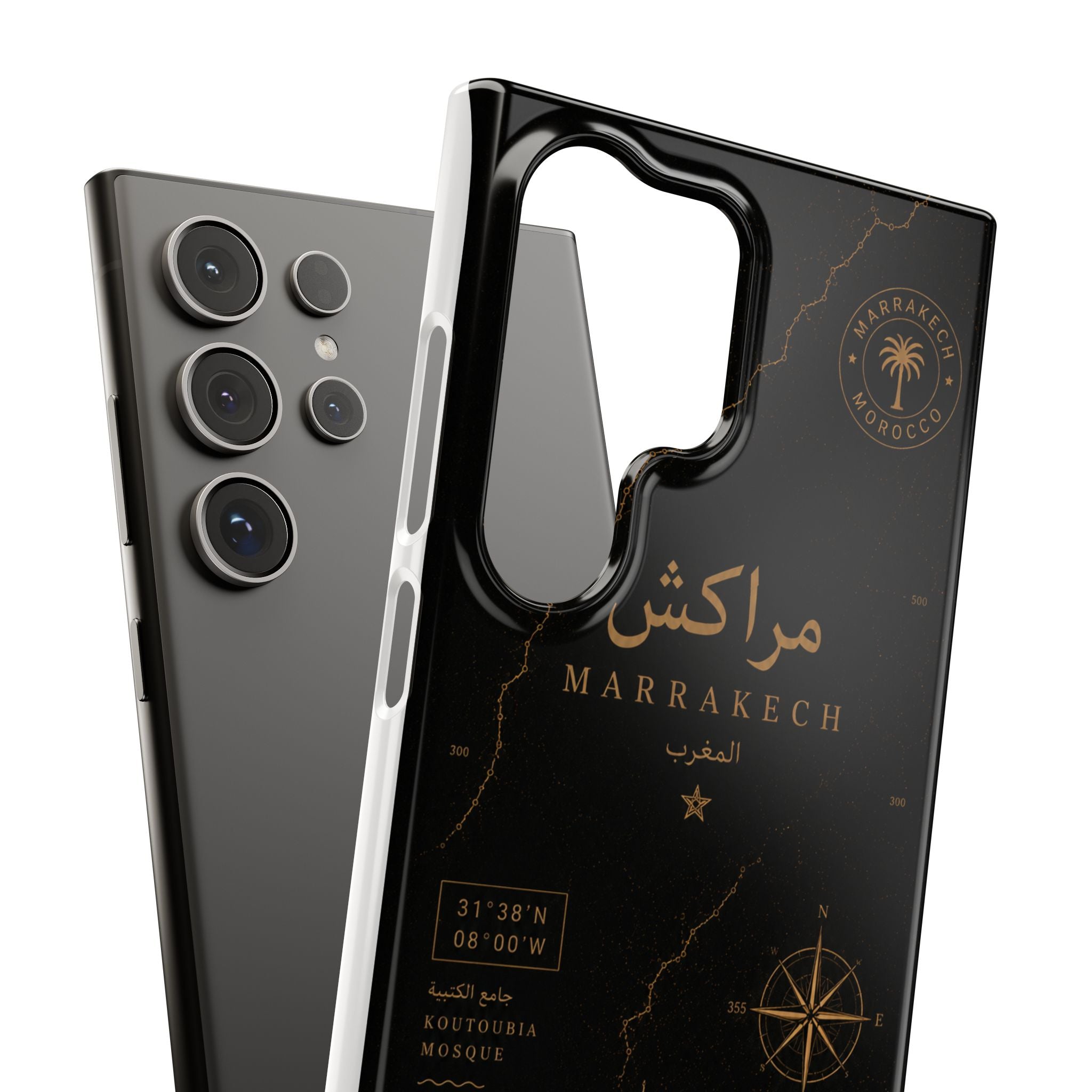 Coque Marrakech — Marbre Noir & Or | ATLAS