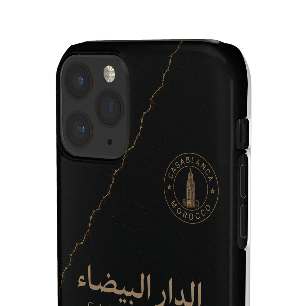 Coque Casablanca — Marbre Noir & Or | ATLAS