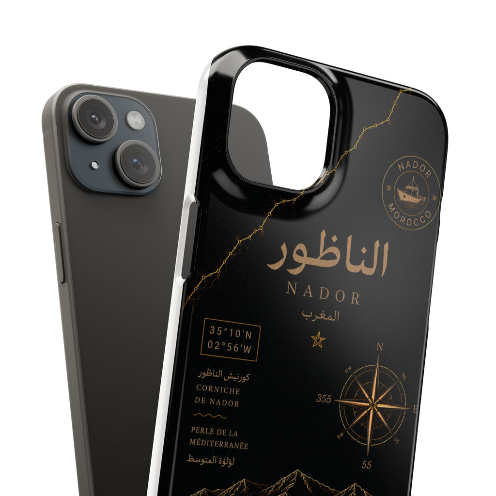 Coque Nador — Marbre Noir & Or | ATLAS