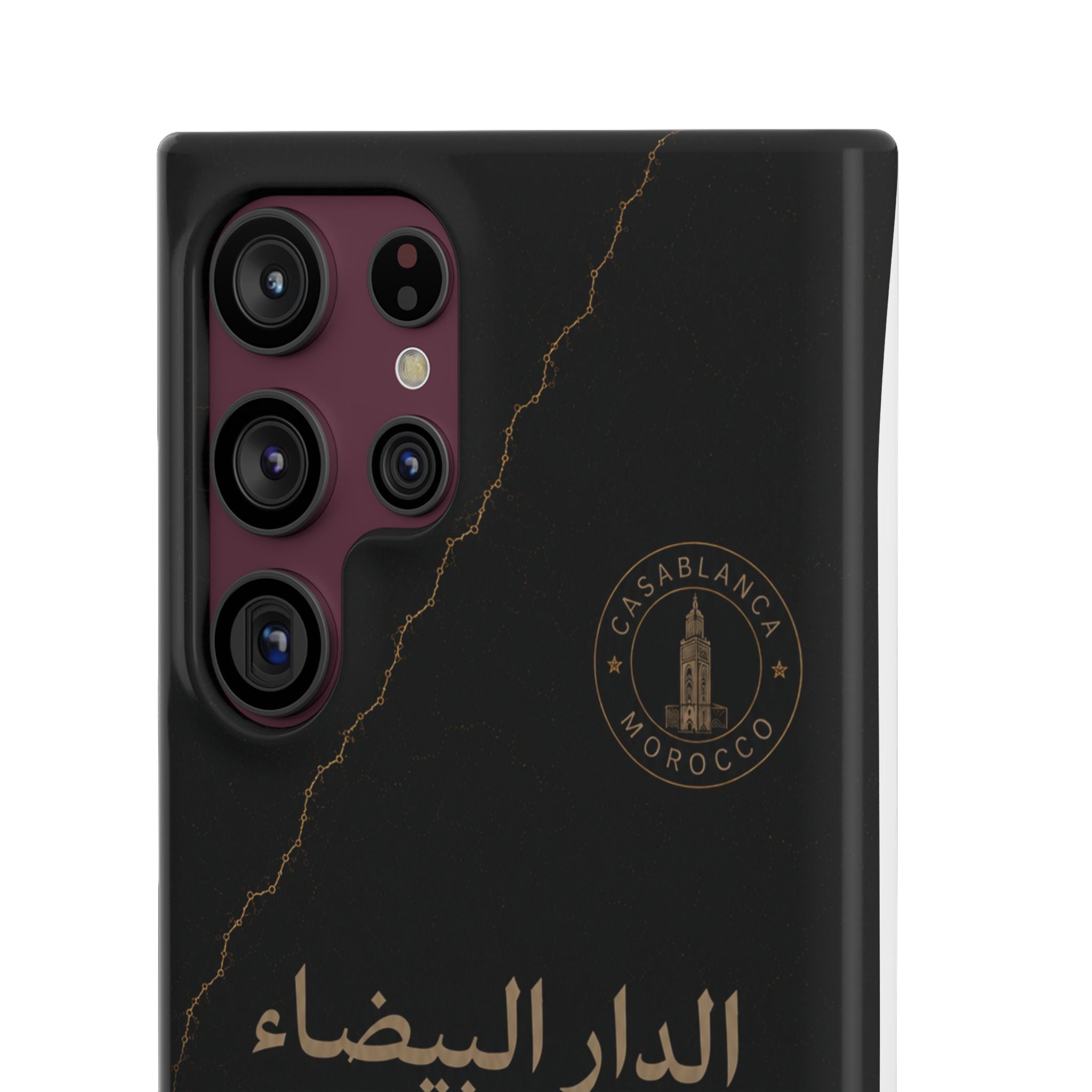 Coque Casablanca — Marbre Noir & Or | ATLAS