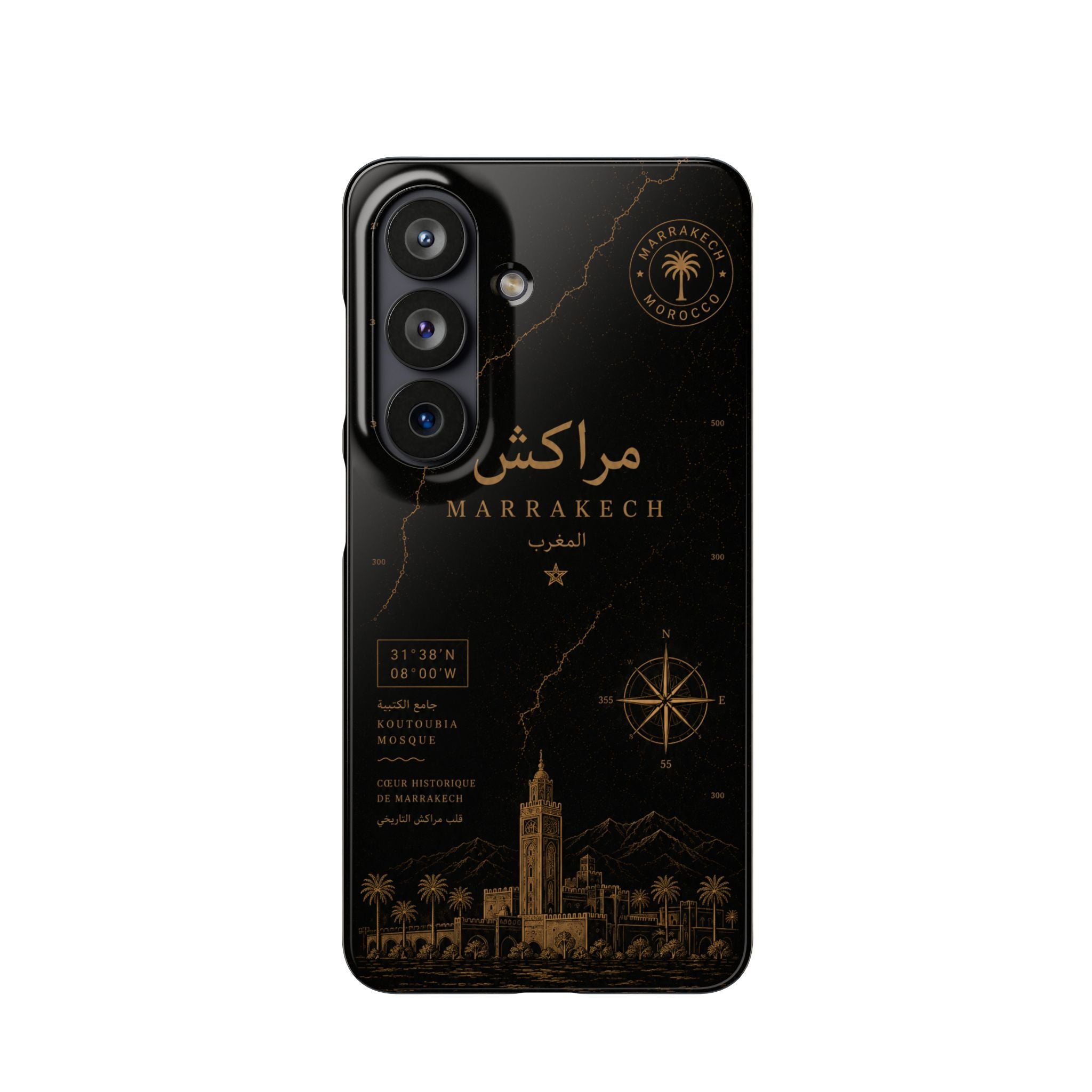Coque Marrakech — Marbre Noir & Or | ATLAS