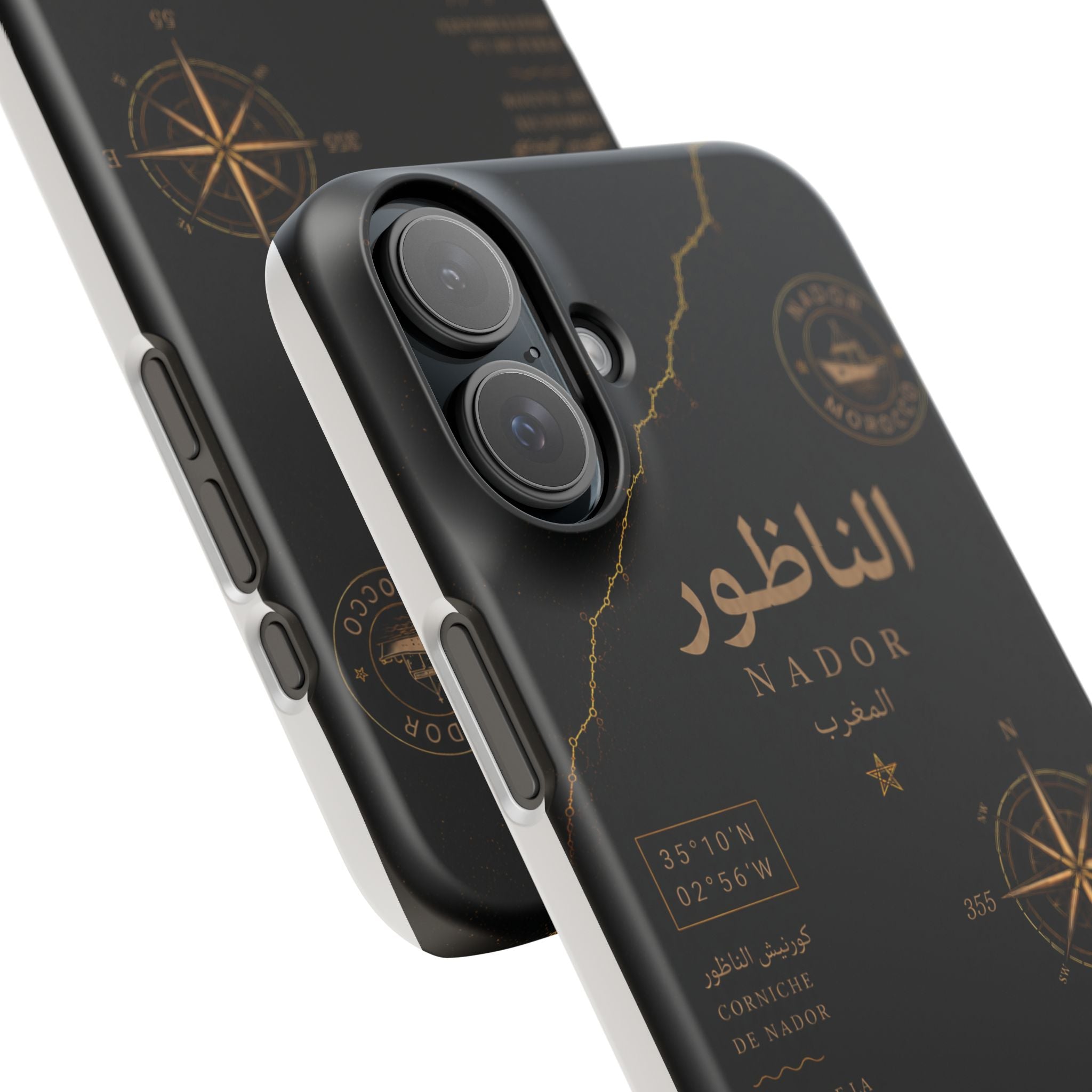 Coque Nador — Marbre Noir & Or | ATLAS