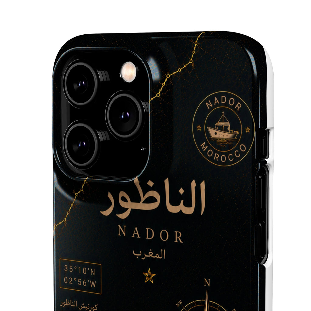 Coque Nador — Marbre Noir & Or | ATLAS