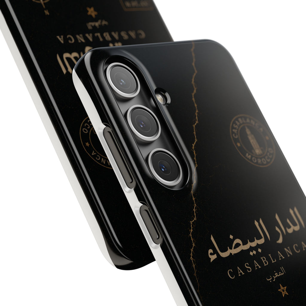 Coque Casablanca — Marbre Noir & Or | ATLAS