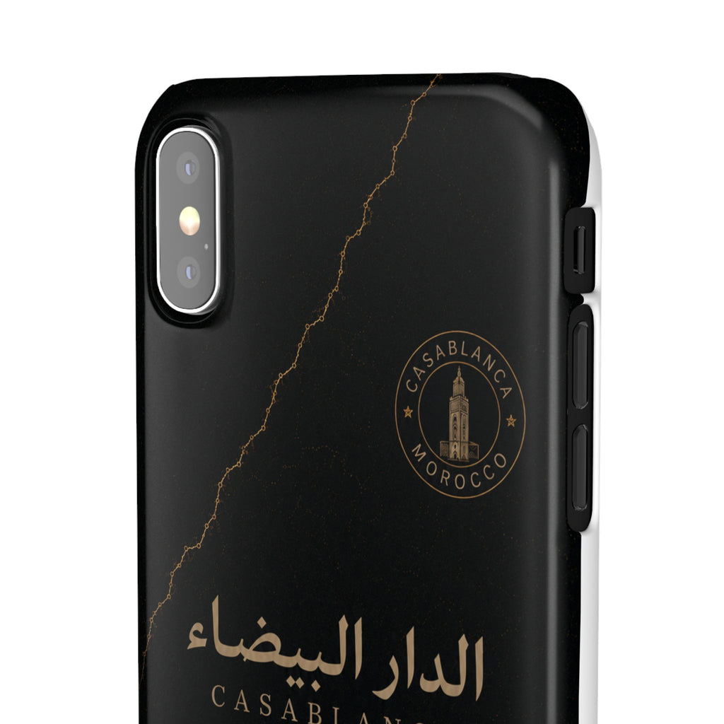 Coque Casablanca — Marbre Noir & Or | ATLAS