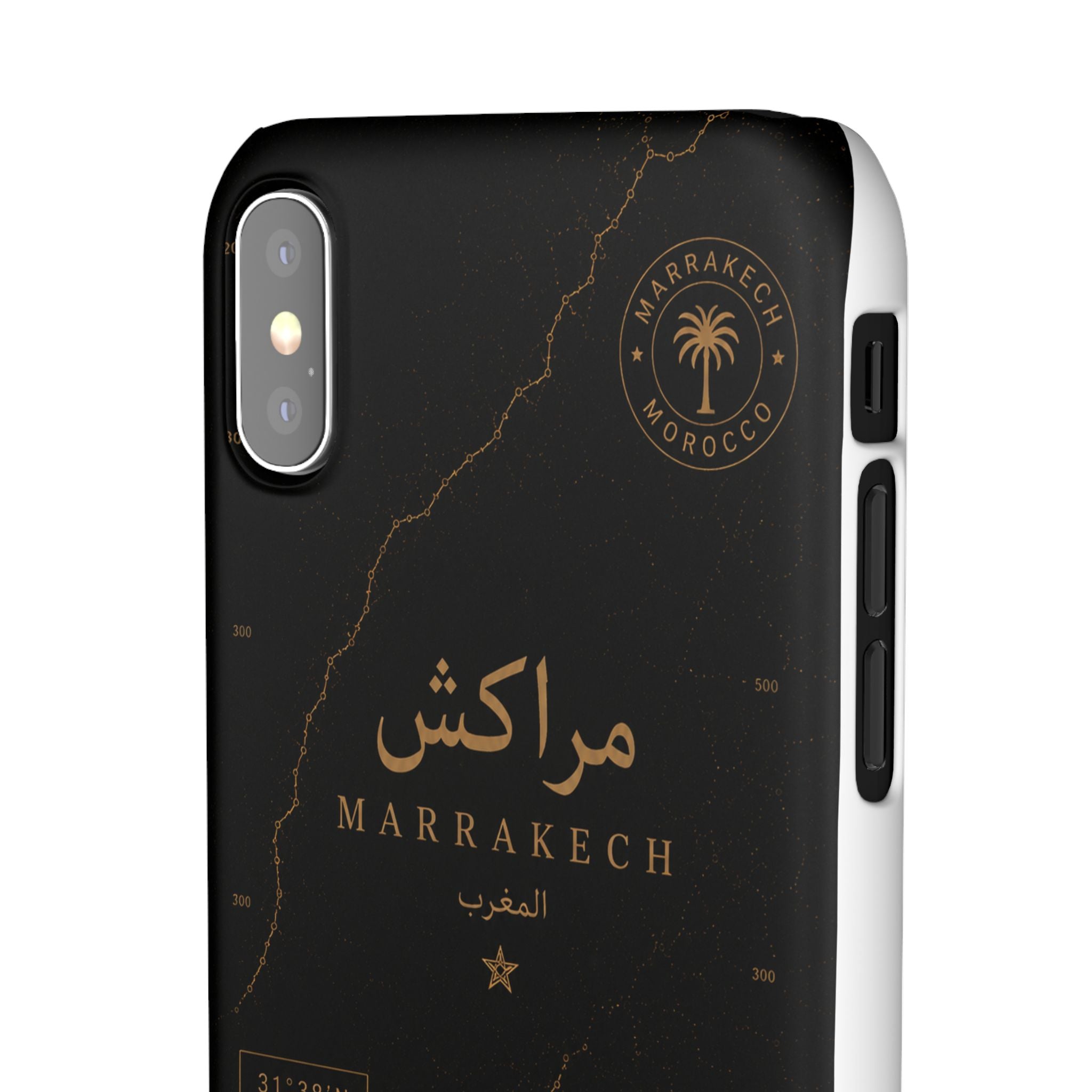 Coque Marrakech — Marbre Noir & Or | ATLAS