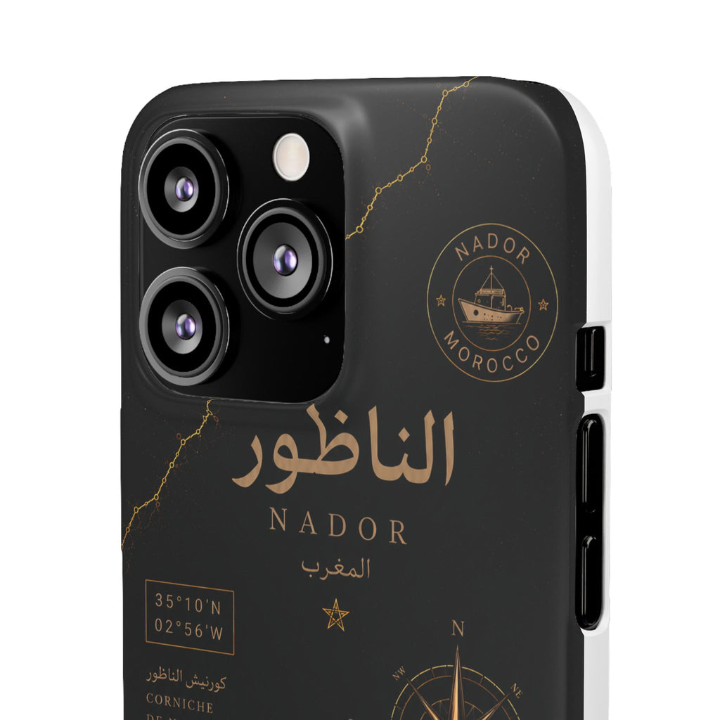 Coque Nador — Marbre Noir & Or | ATLAS