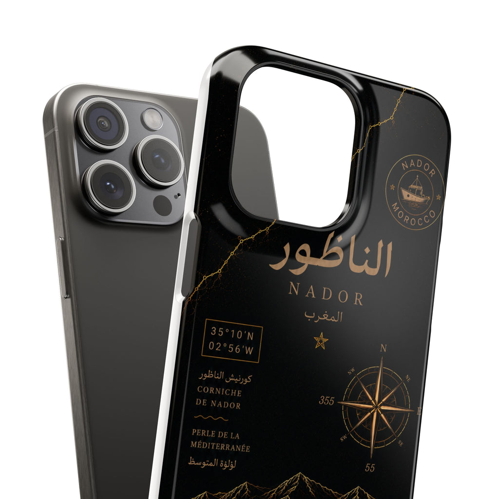 Coque Nador — Marbre Noir & Or | ATLAS