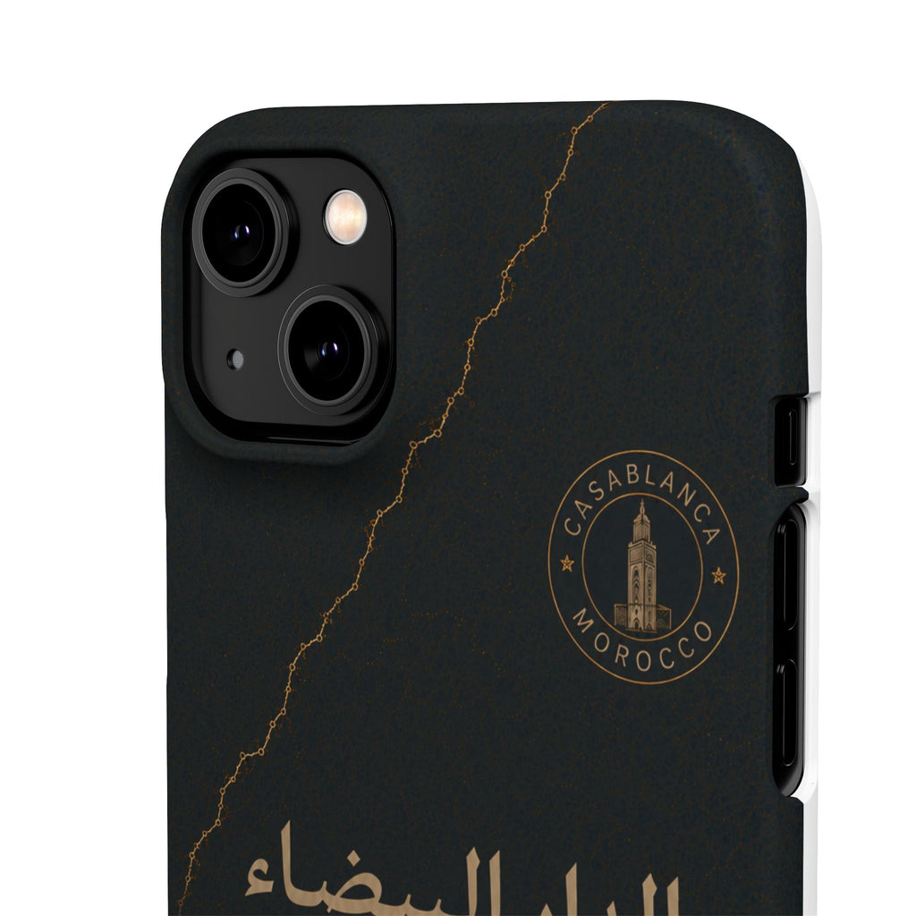 Coque Casablanca — Marbre Noir & Or | ATLAS