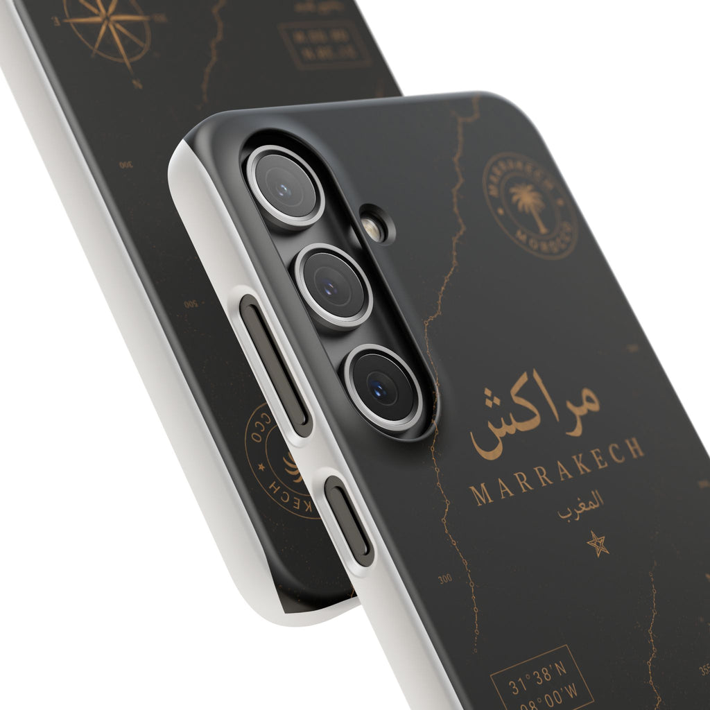 Coque Marrakech — Marbre Noir & Or | ATLAS