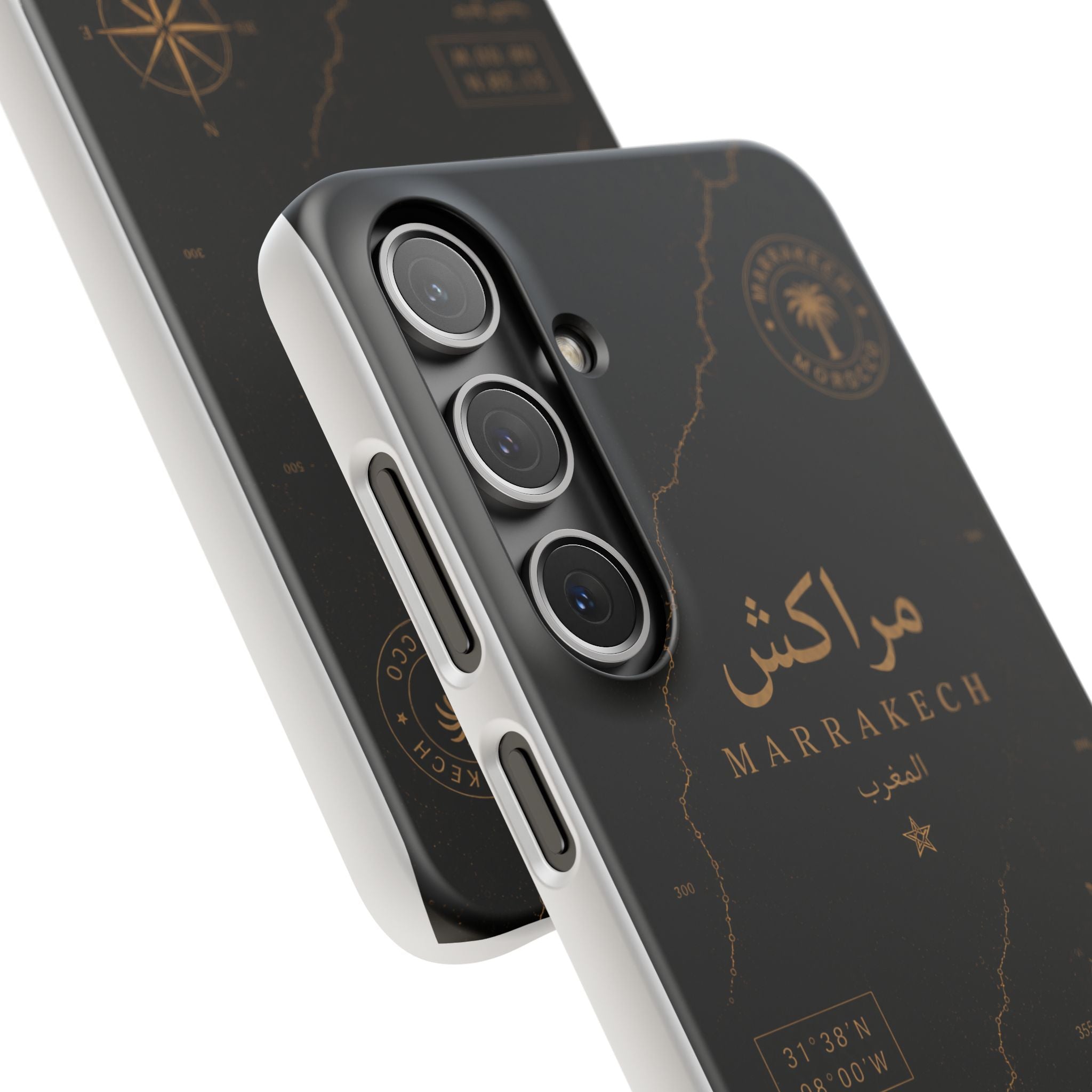 Coque Marrakech — Marbre Noir & Or | ATLAS