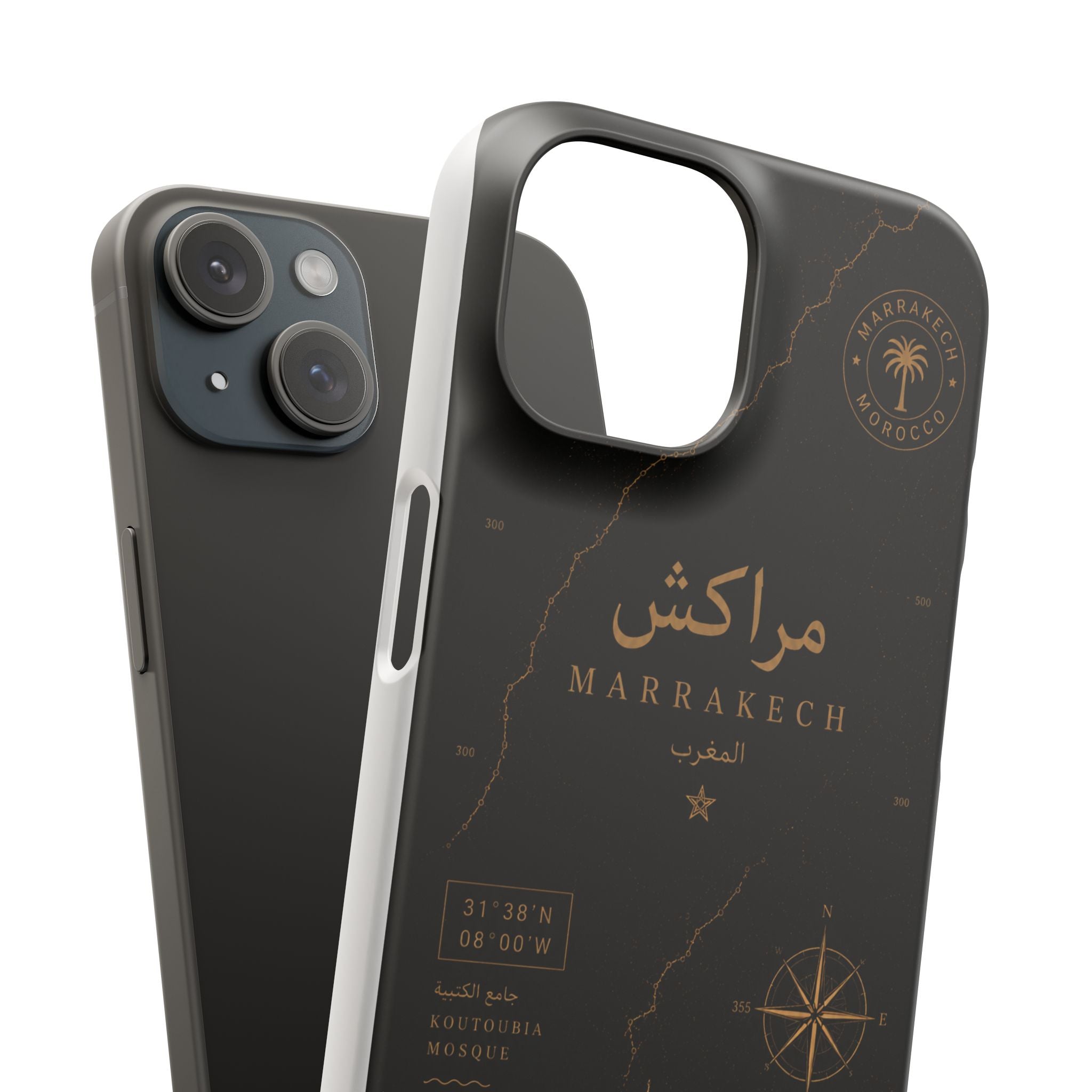 Coque Marrakech — Marbre Noir & Or | ATLAS