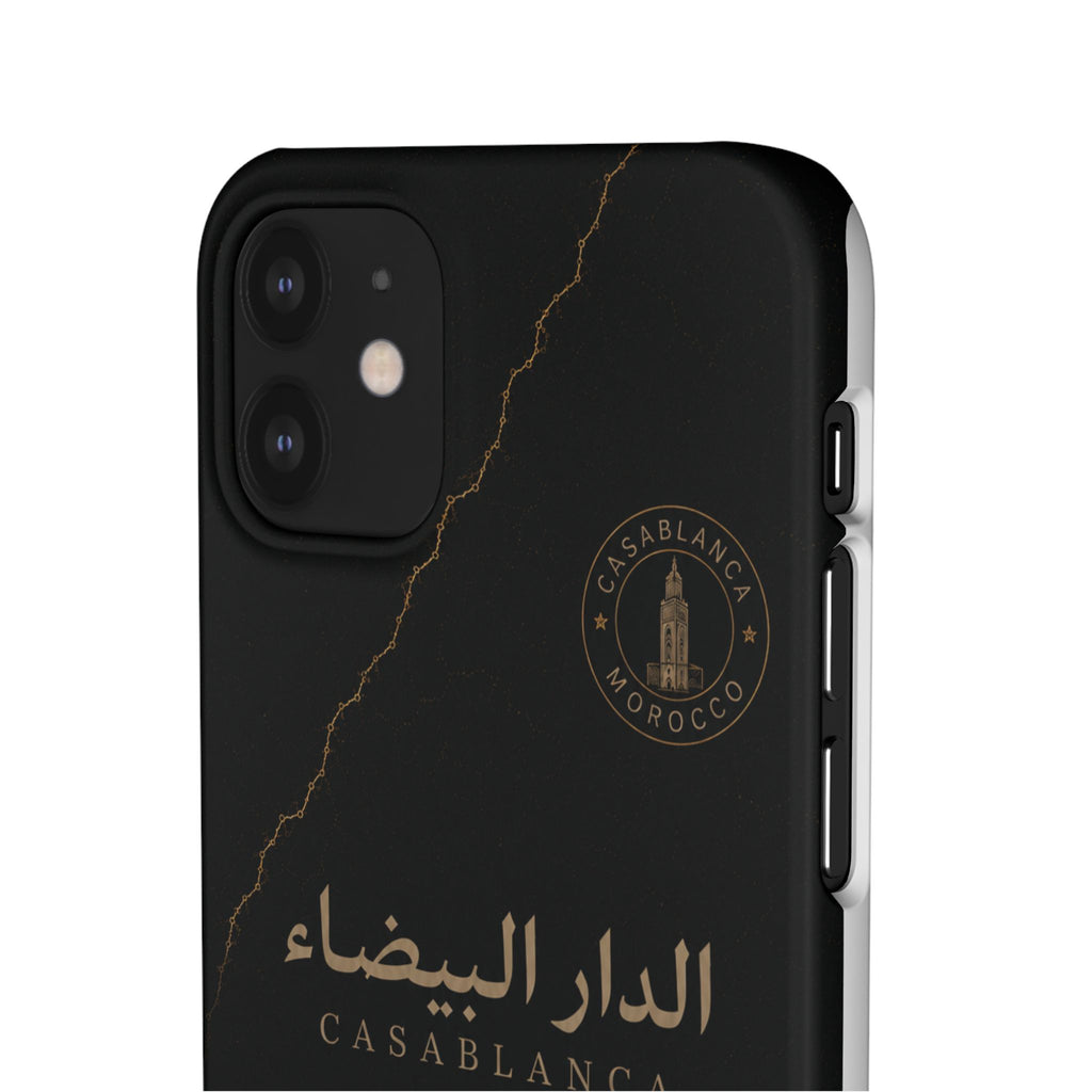 Coque Casablanca — Marbre Noir & Or | ATLAS