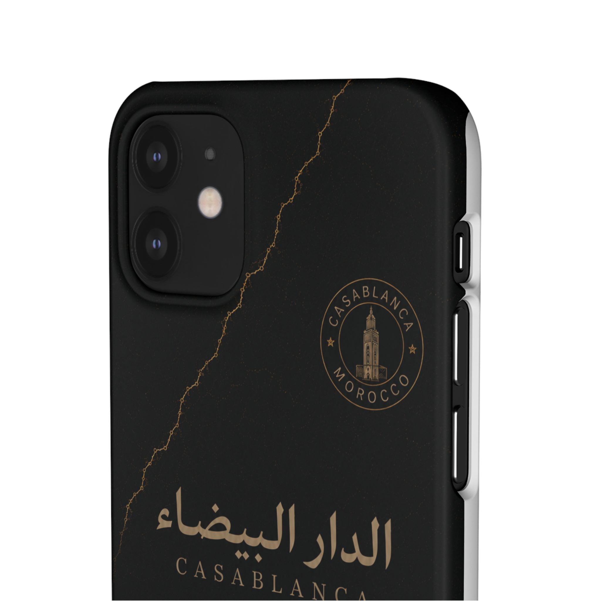 Coque Casablanca — Marbre Noir & Or | ATLAS