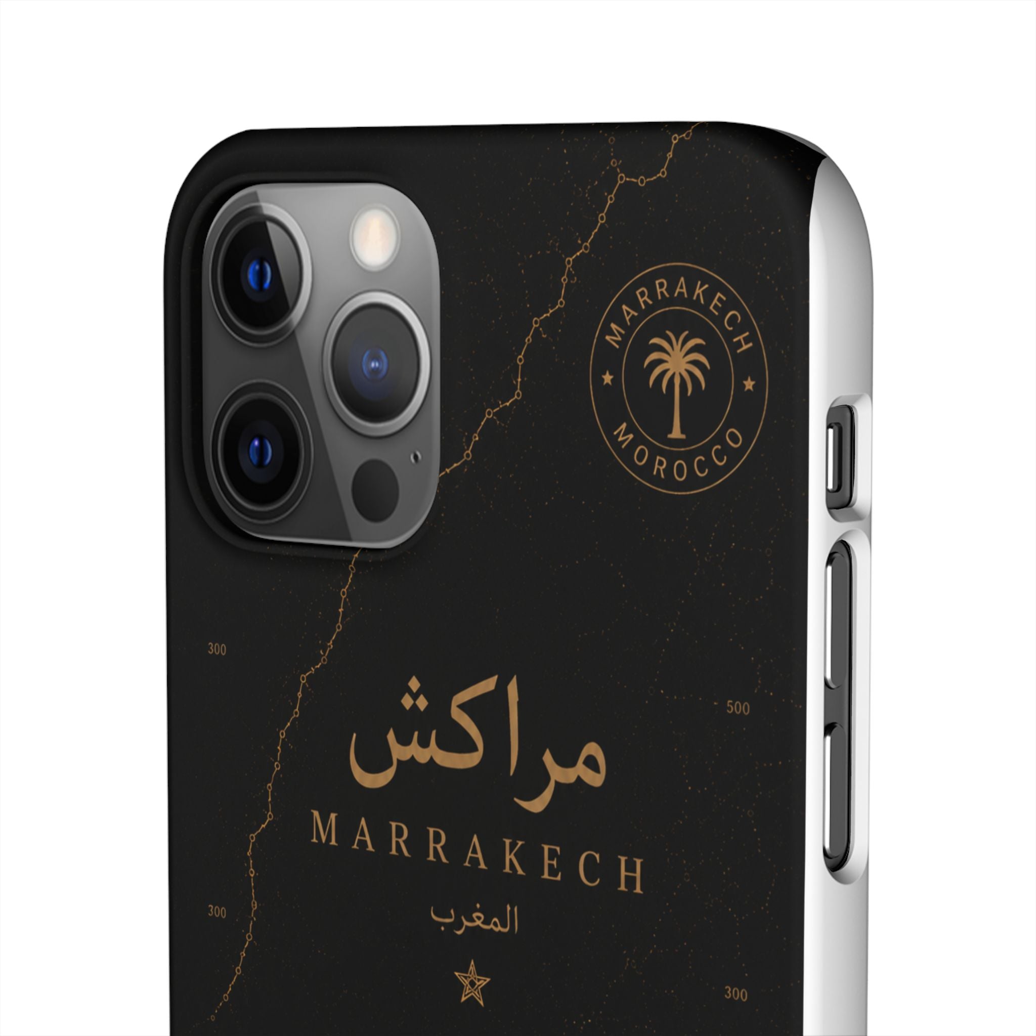 Coque Marrakech — Marbre Noir & Or | ATLAS