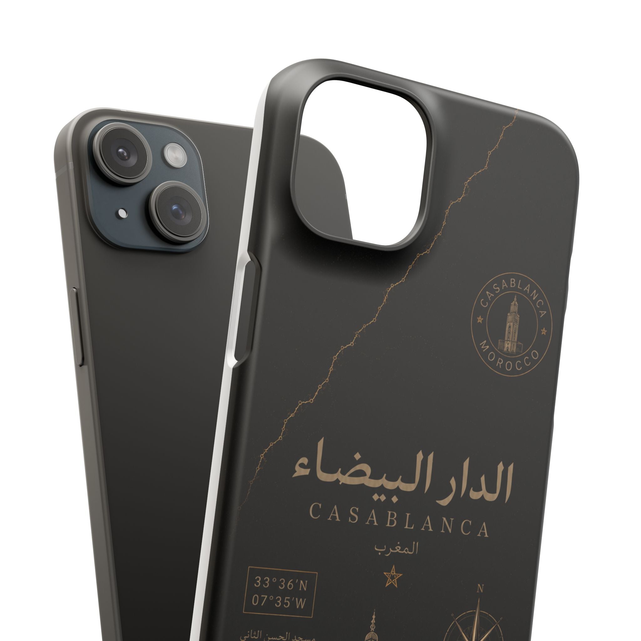 Coque Casablanca — Marbre Noir & Or | ATLAS
