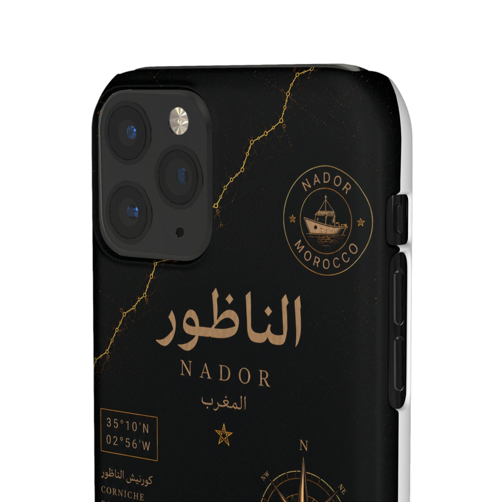 Coque Nador — Marbre Noir & Or | ATLAS