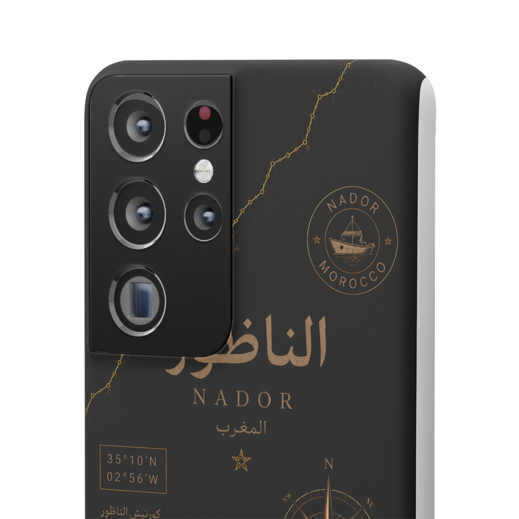 Coque Nador — Marbre Noir & Or | ATLAS