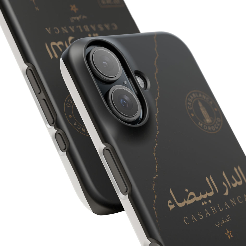 Coque Casablanca — Marbre Noir & Or | ATLAS