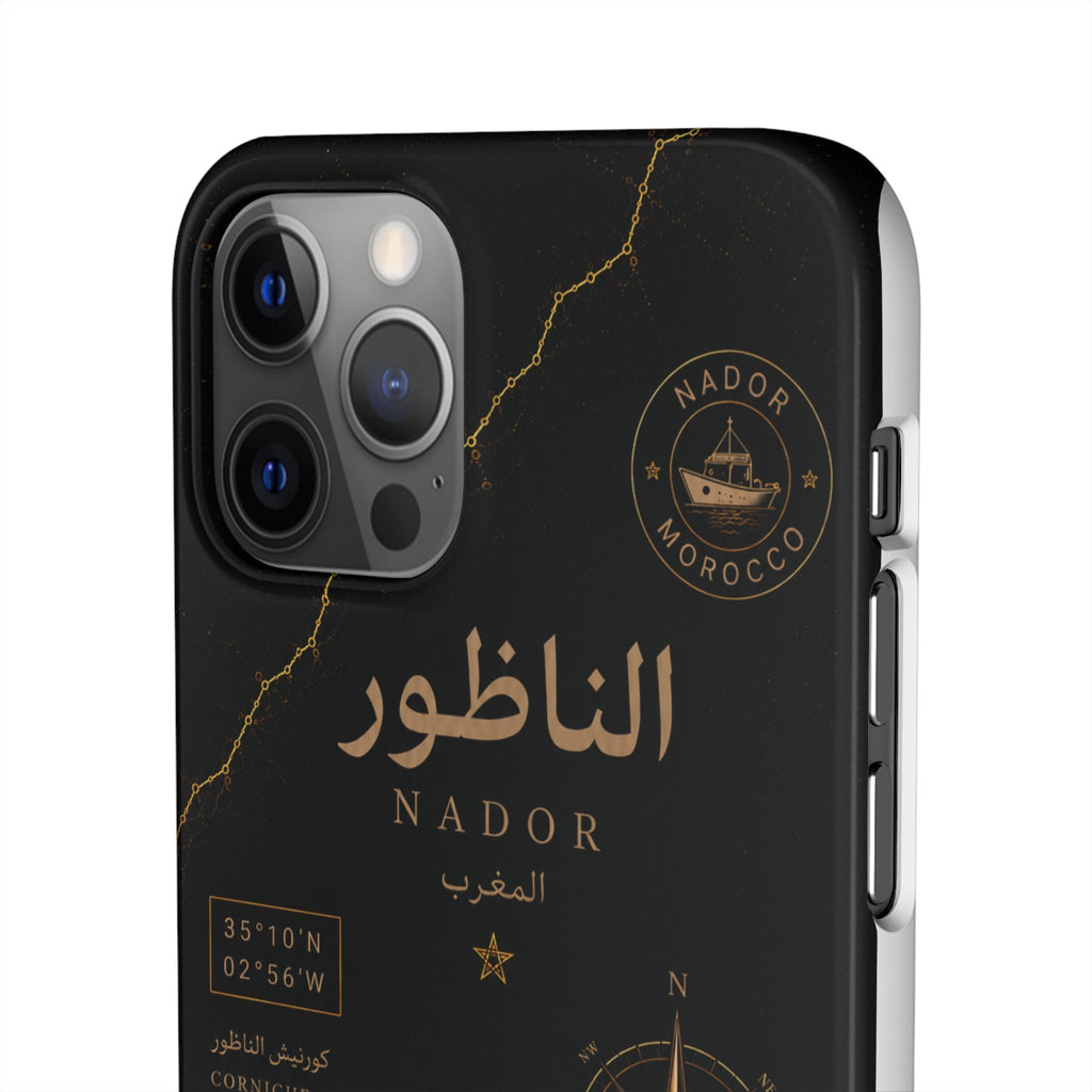 Coque Nador — Marbre Noir & Or | ATLAS