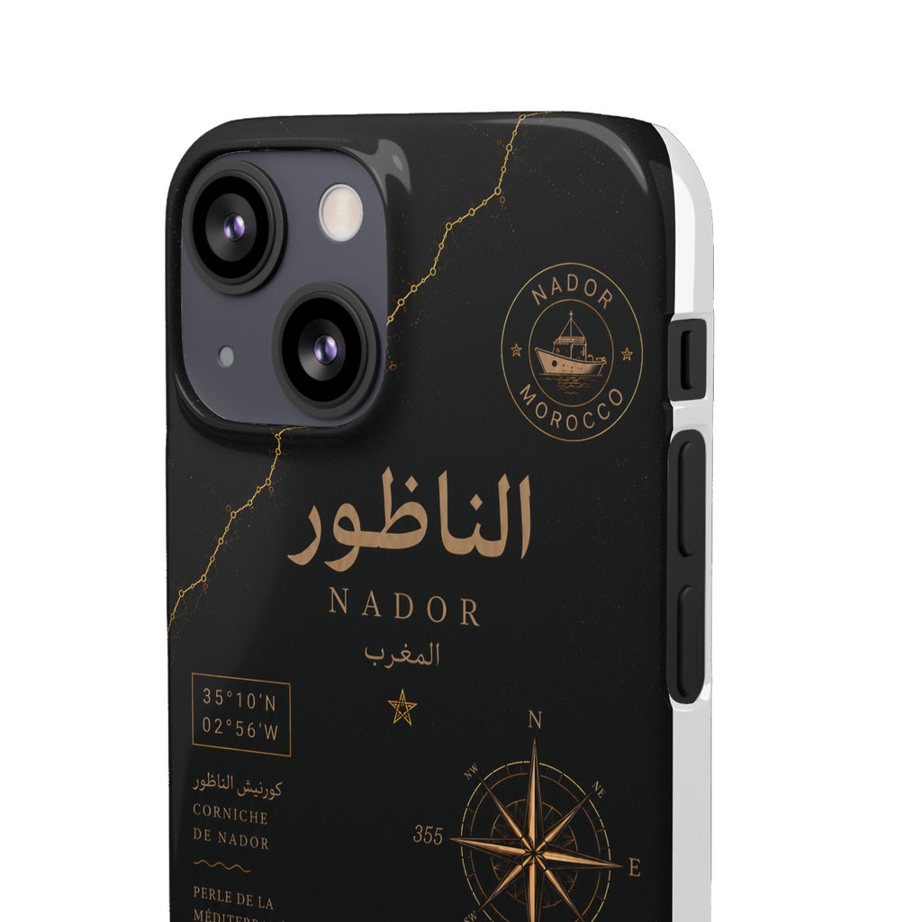 Coque Nador — Marbre Noir & Or | ATLAS