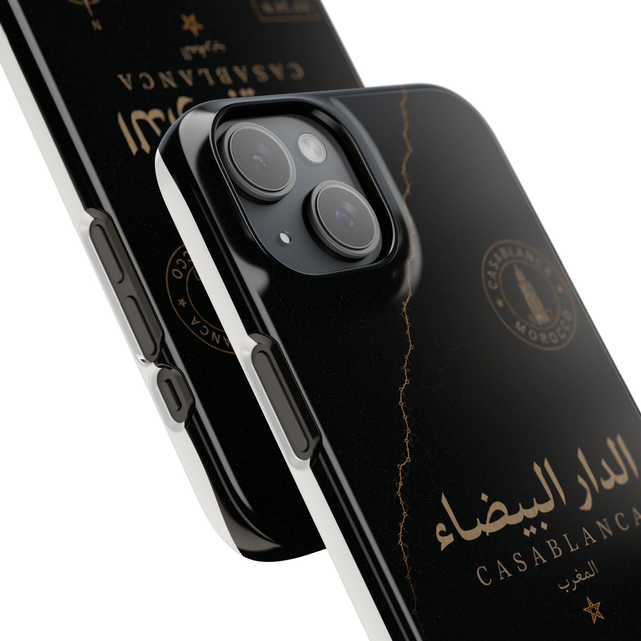 Coque Casablanca — Marbre Noir & Or | ATLAS